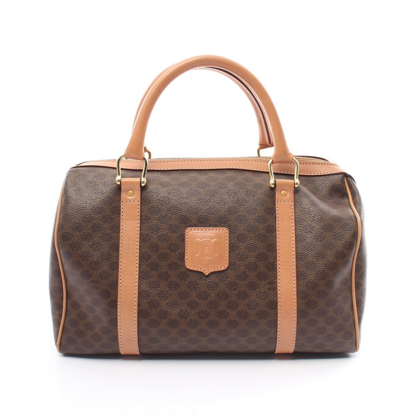 Celine Celine Macadam Canvas Boston Bag Canvas Handbag in Very Good Condition Size ONE SIZE - 1 Thumbnail