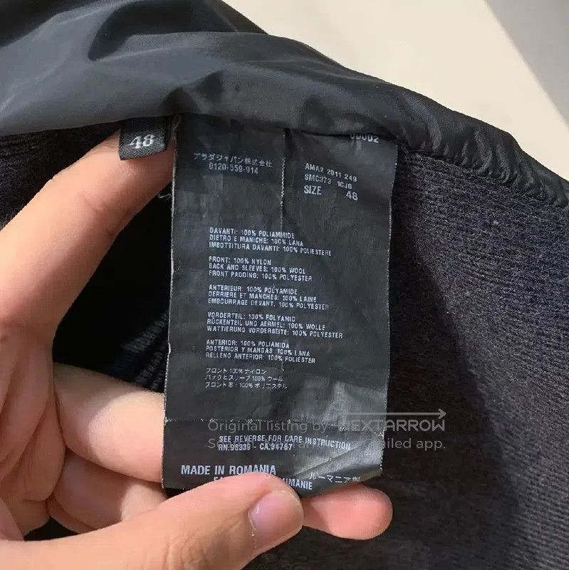 Prada Prada Men's Black Nylon Down Jacket. Size US M / EU 48-50 / 2 - 5 Thumbnail