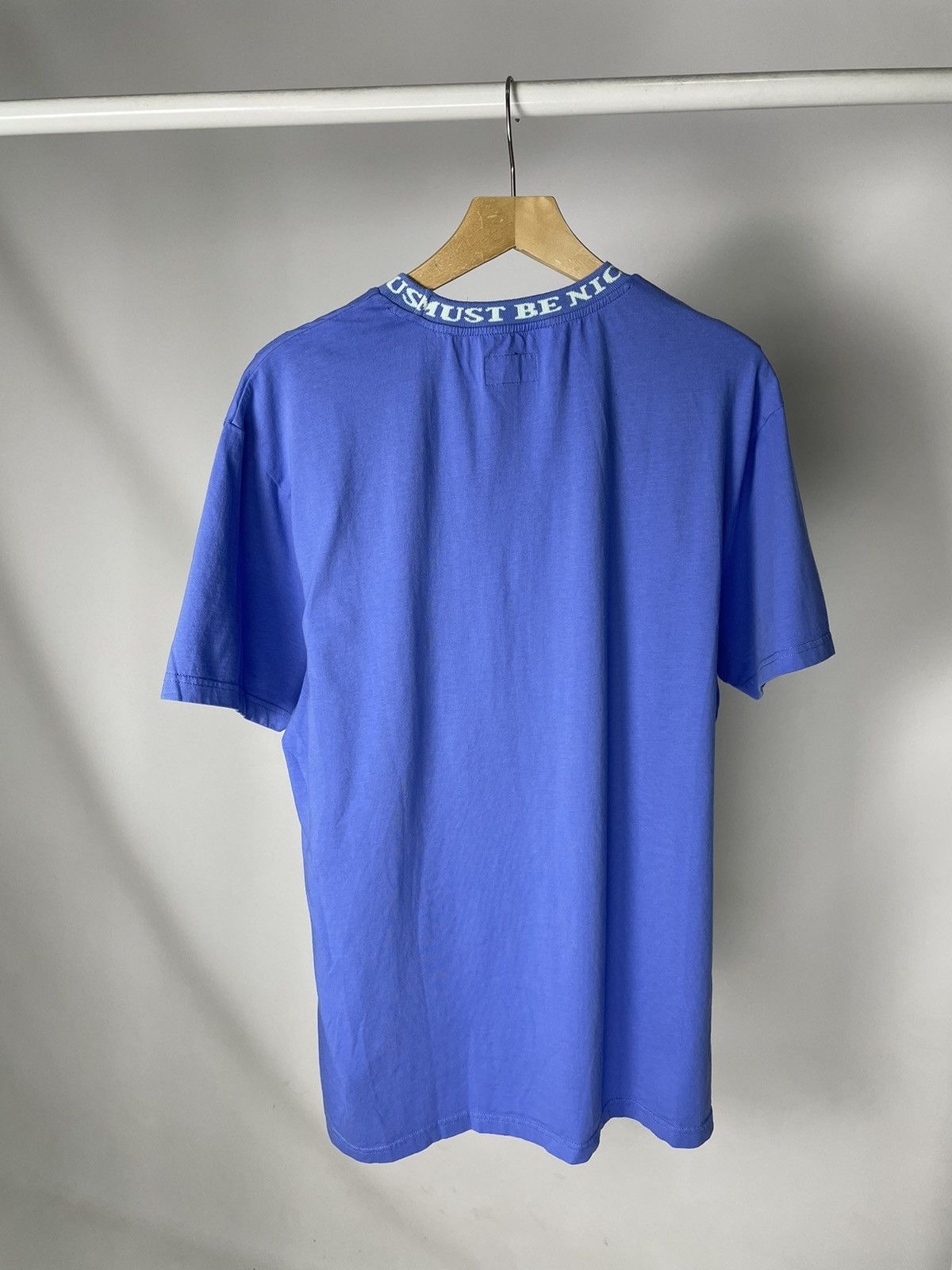 RIPNDIP Ripndip 😸 Must be Nice Collar Logo Blue Basic tee T shirt Size US L / EU 52-54 / 3 - 9 Thumbnail