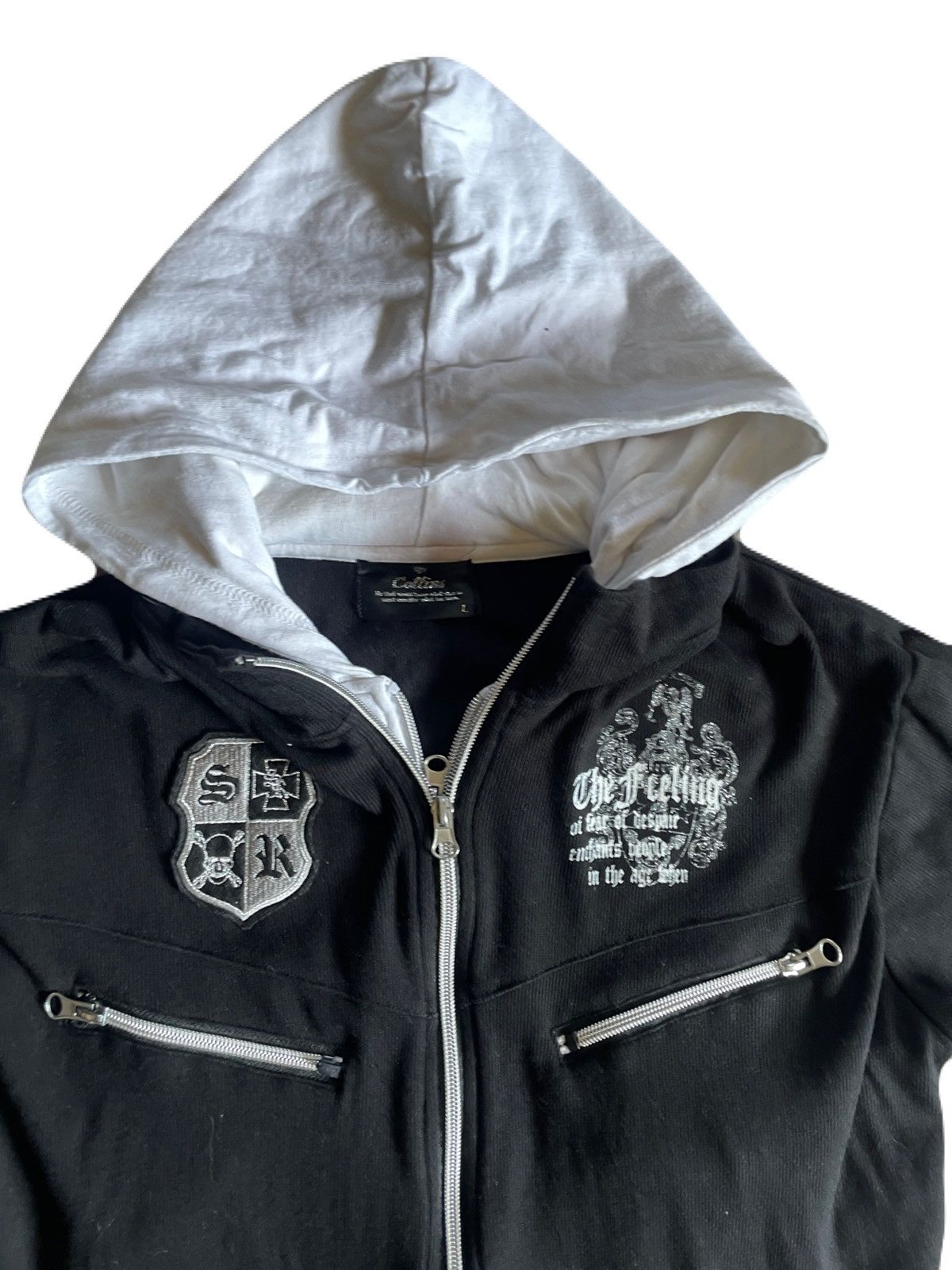 If Six Was Nine 2000s Japanese archive Layered Poem Short Sleeve Hoodie Vkei Size US S / EU 44-46 / 1 - 5 Thumbnail