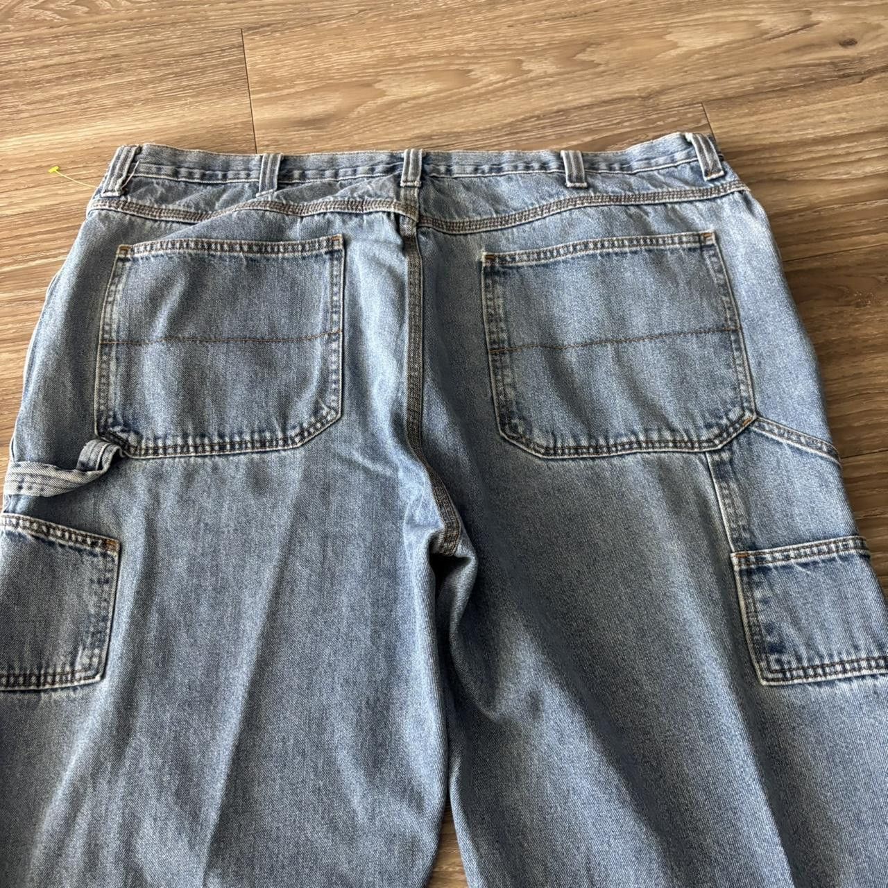 Japanese Brand Crazy Vintage Y2K/2000s Baggy Light Wash Skater Style Carpenter Denim Jeans! 42x30 Size US 42 / EU 58 - 7 Thumbnail