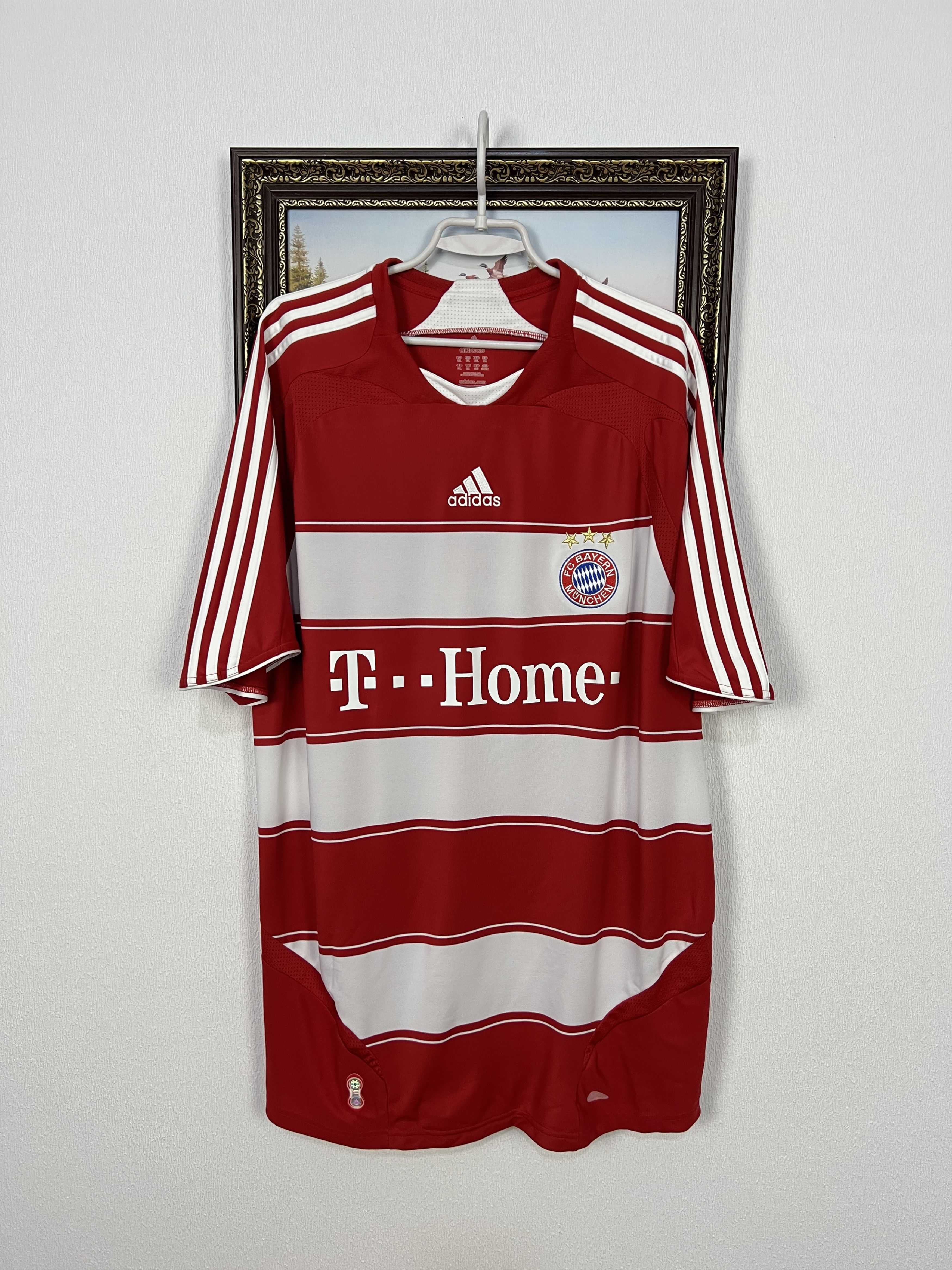 Adidas Bayern Munich Home football shirt 2007 Soccer Adidas Jersey Size US XXL / EU 58 / 5 - 1 Thumbnail