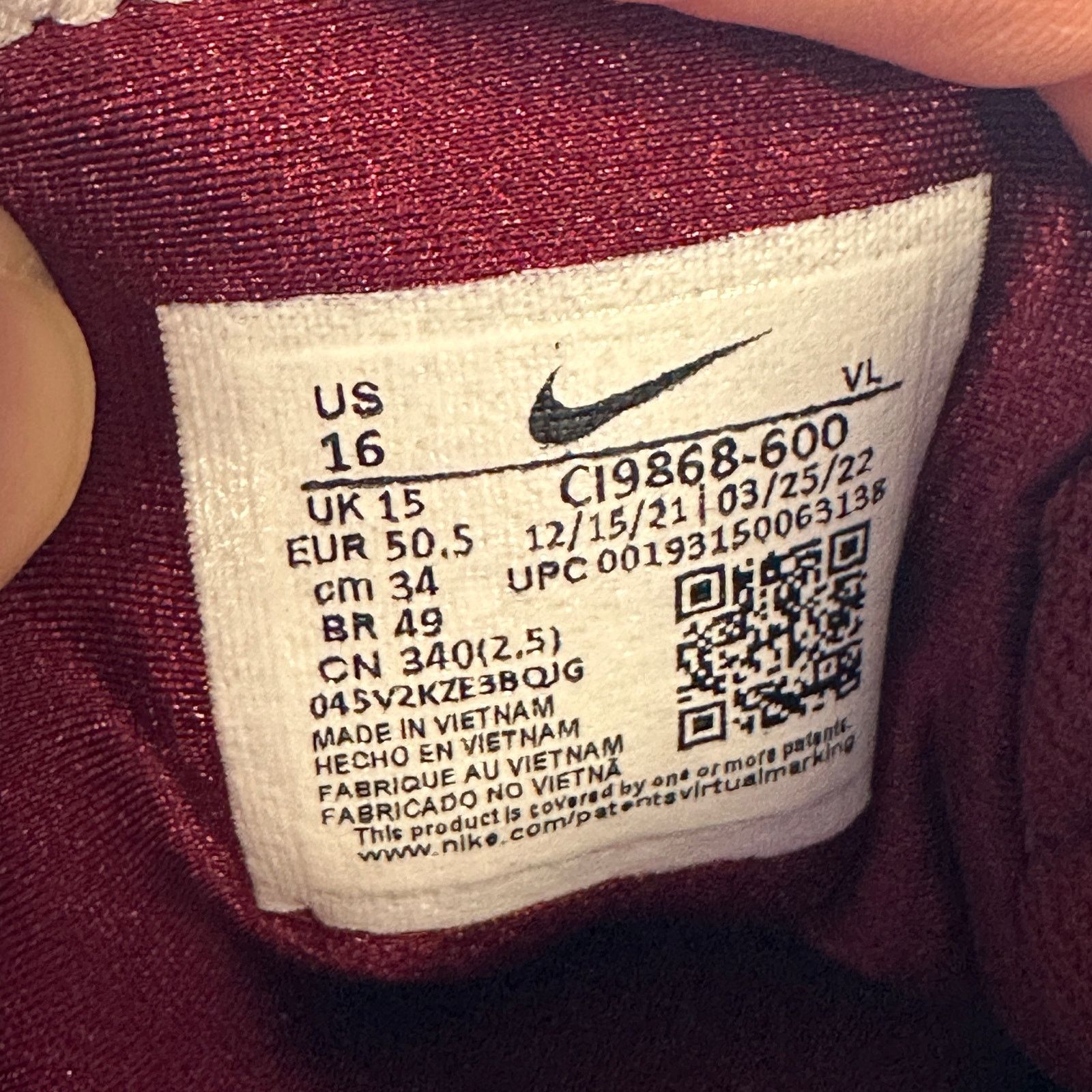 Nike NIKE Mens 16 Force Savage Elite 2 Football Florida State Size US 15 / EU 48 - 8 Thumbnail