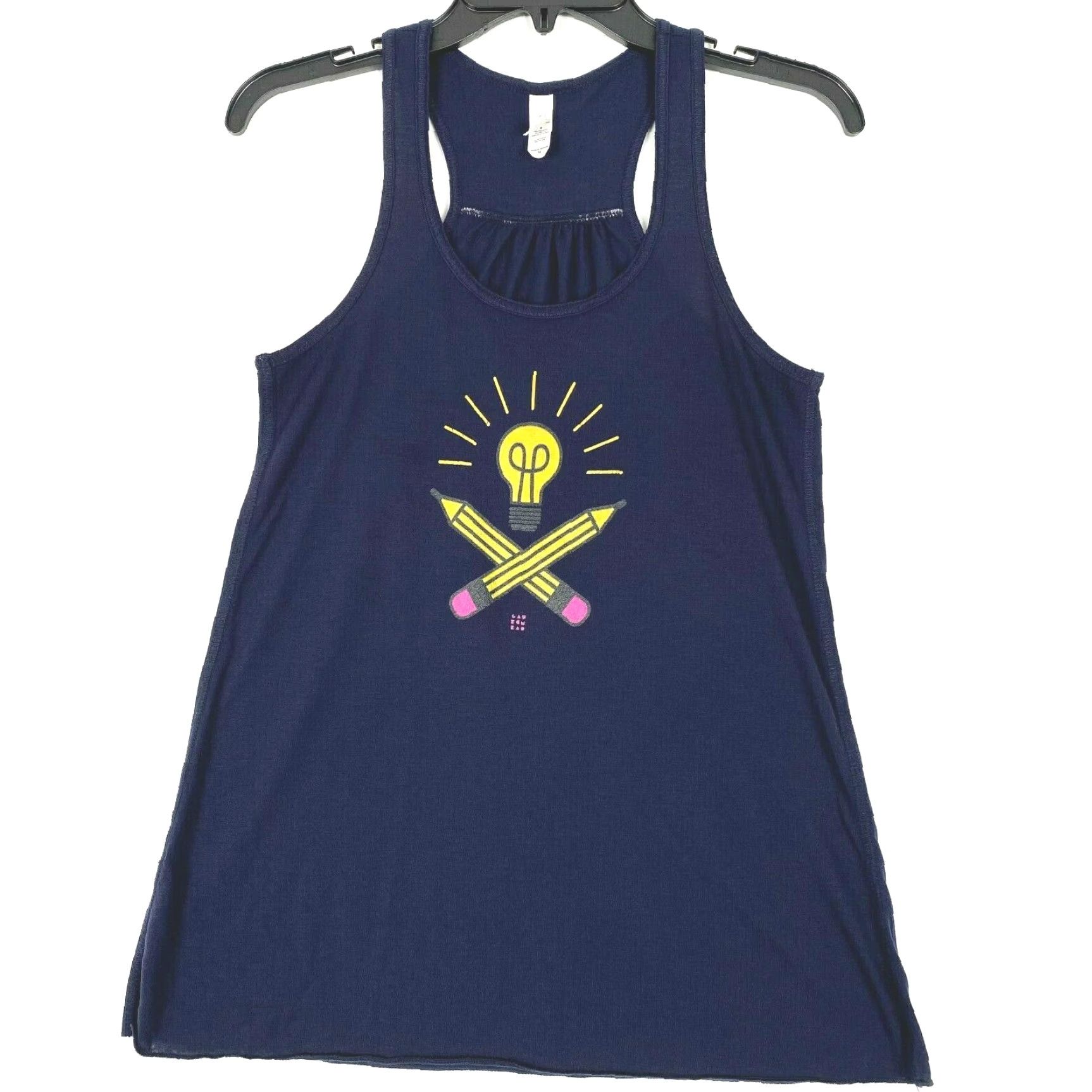 Vintage Bella + Canvas Tank Navy Womens XS? No. Size M / US 6-8 / IT 42-44 - 2 Thumbnail