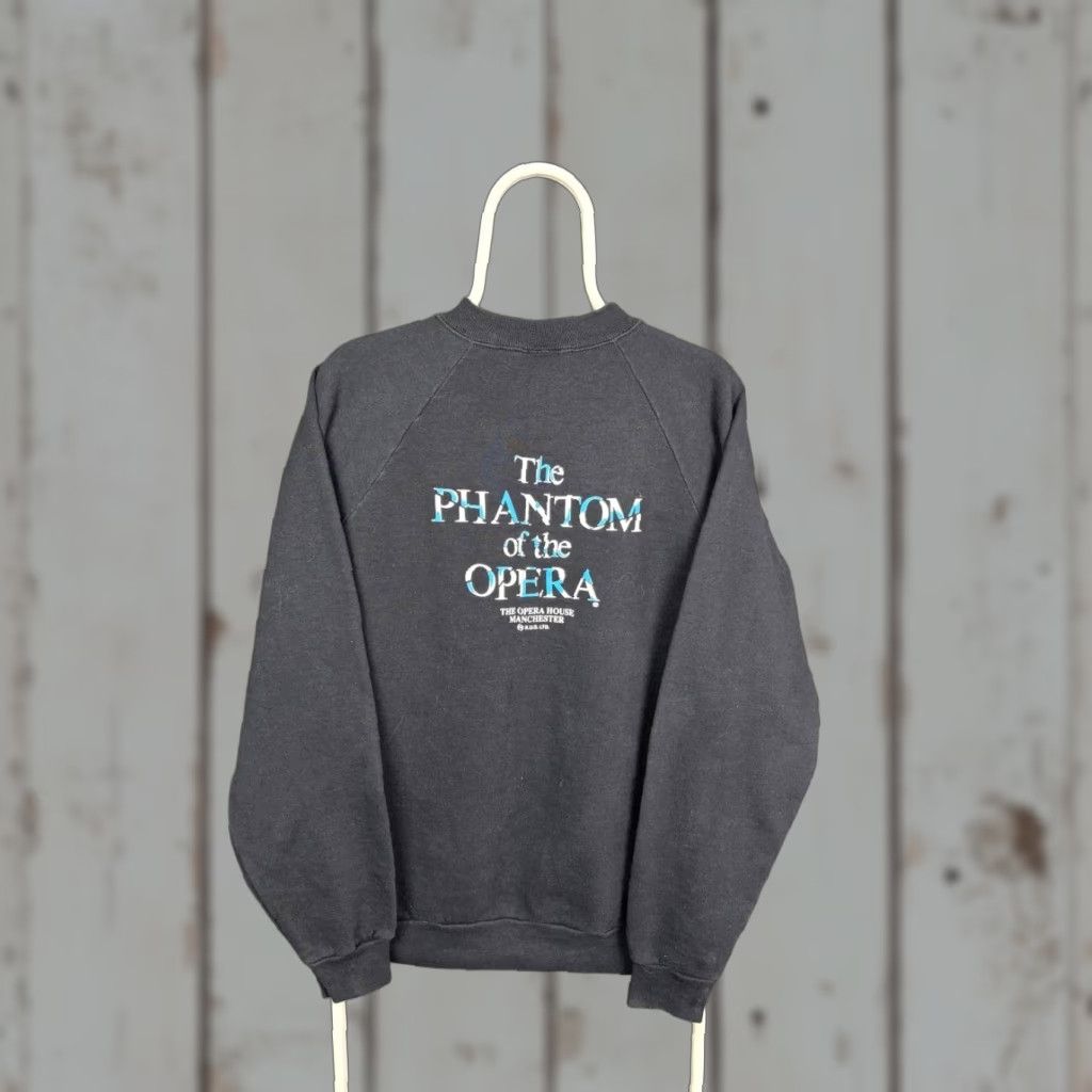 Vintage The Phantom Of The Opera Mens Sweatshirt Long Sleeve Black Crew Neck Pullover One Size Logo Vintage: No Size US M / EU 48-50 / 2 - 1 Thumbnail