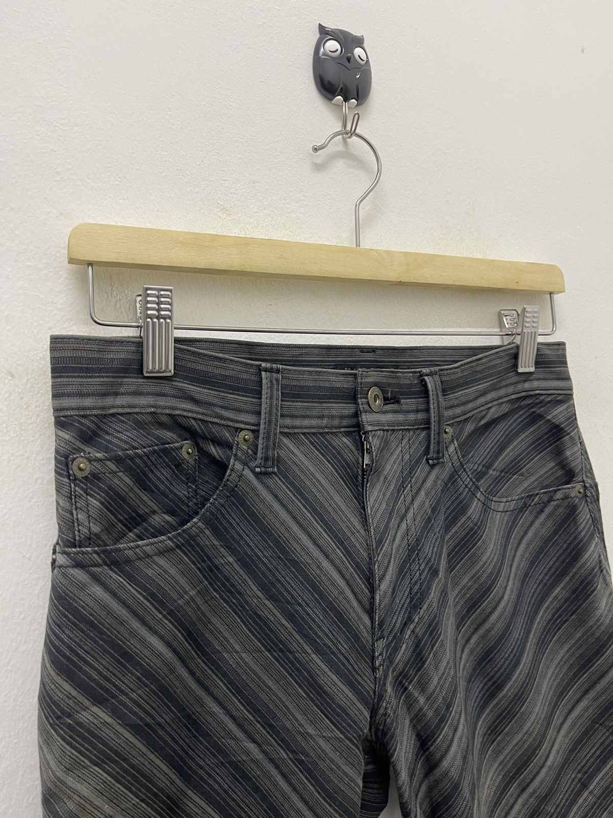 Morgan Homme Rare Vintage MORGAN HOMME Flare Striped Size US 28 / EU 44 - 4 Thumbnail