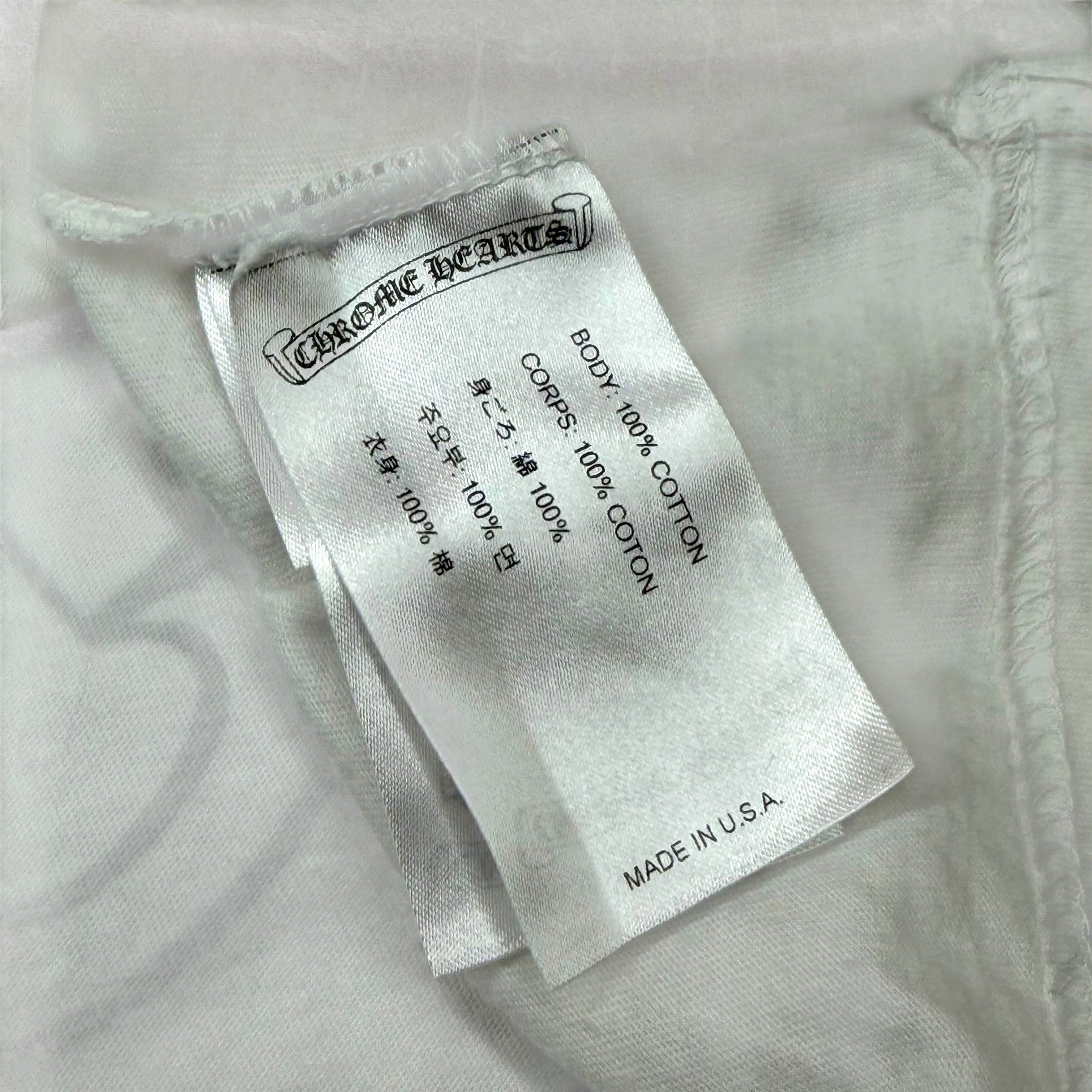 Chrome Hearts Chrome Hearts Los Angeles Horseshoe White Tee XL Size US XL / EU 56 / 4 - 5 Thumbnail