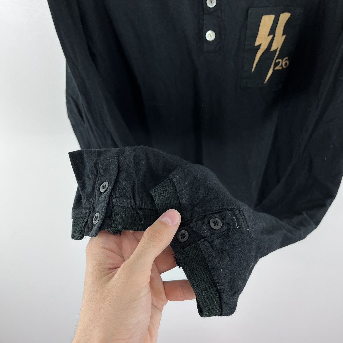 Other Religion LongSleeve Shirt 4Button Back Big Logo Black Size M Size US M / EU 48-50 / 2 - 8 Thumbnail