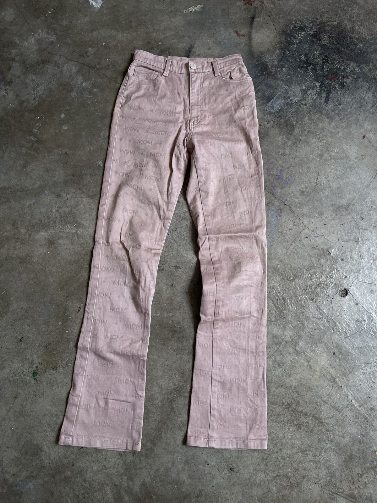 MCM × Vintage Vintage MCM Monogram Pink Pants Size 24" / US 00 / IT 34 - 1 Thumbnail