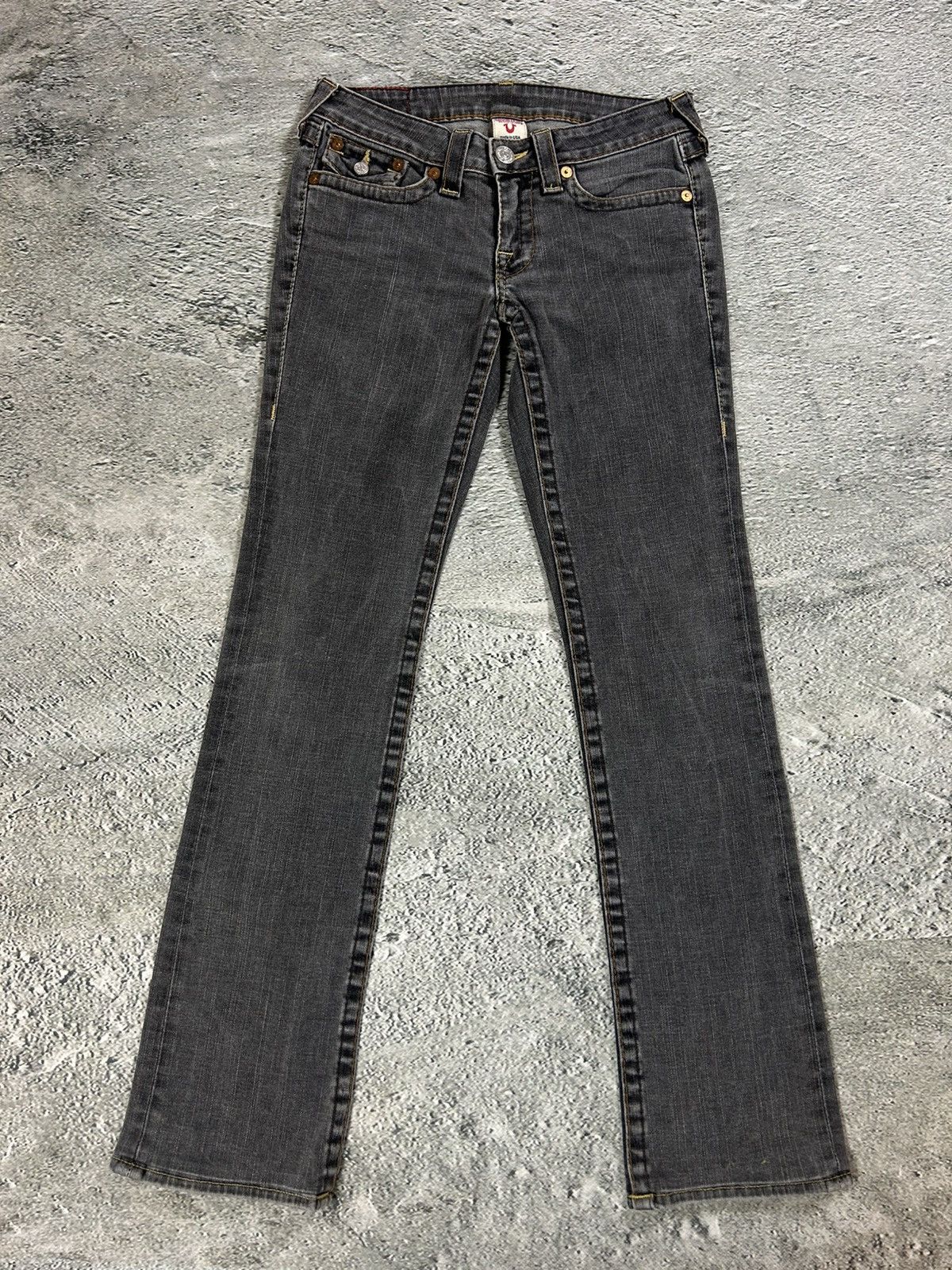 True Religion True Religion jeans vintage grey Billy flared Size 29" - 6 Thumbnail