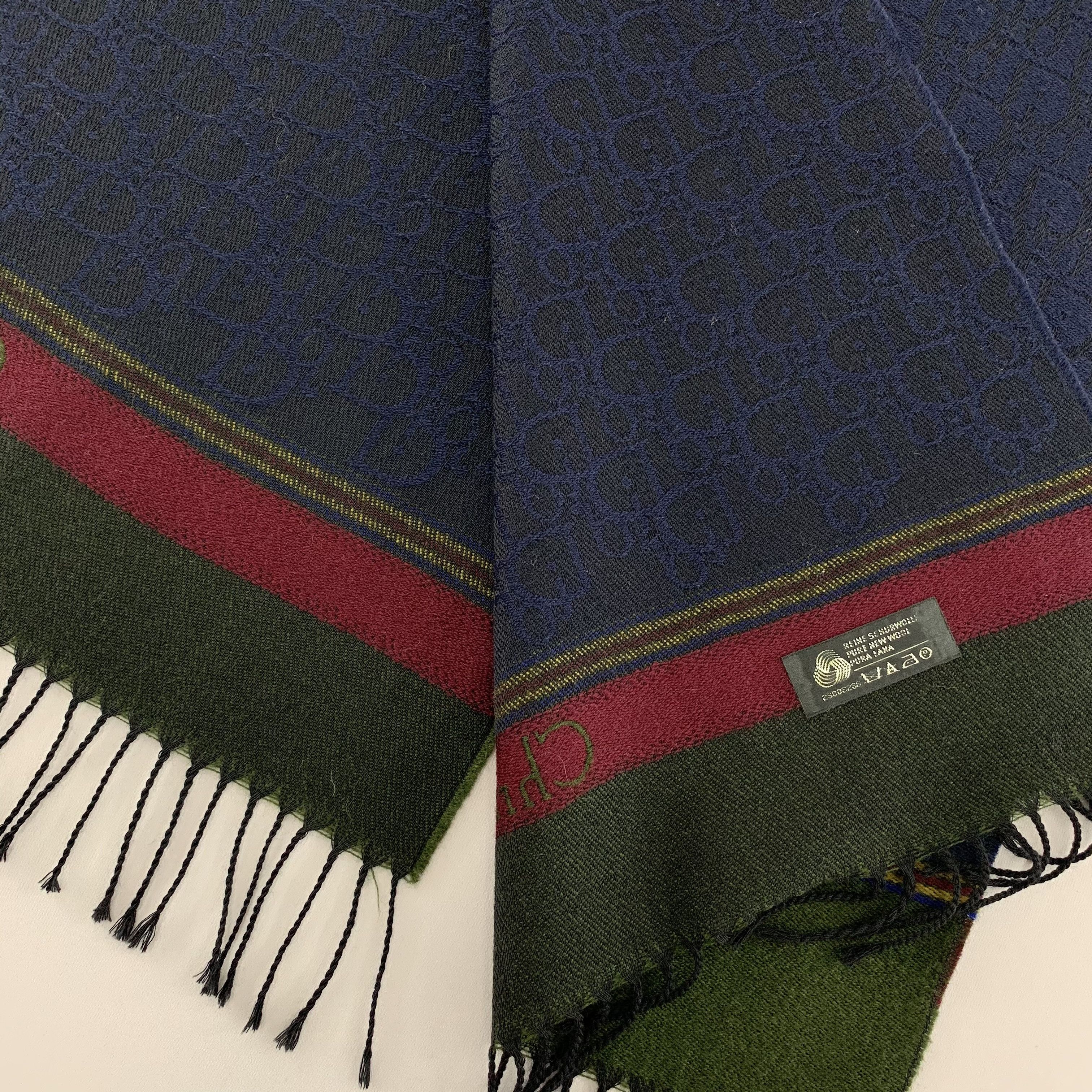 Christian Dior Monsieur Christian Dior Scarf Wool Muffler Neck Wrap BL5178 Size ONE SIZE - 6 Thumbnail