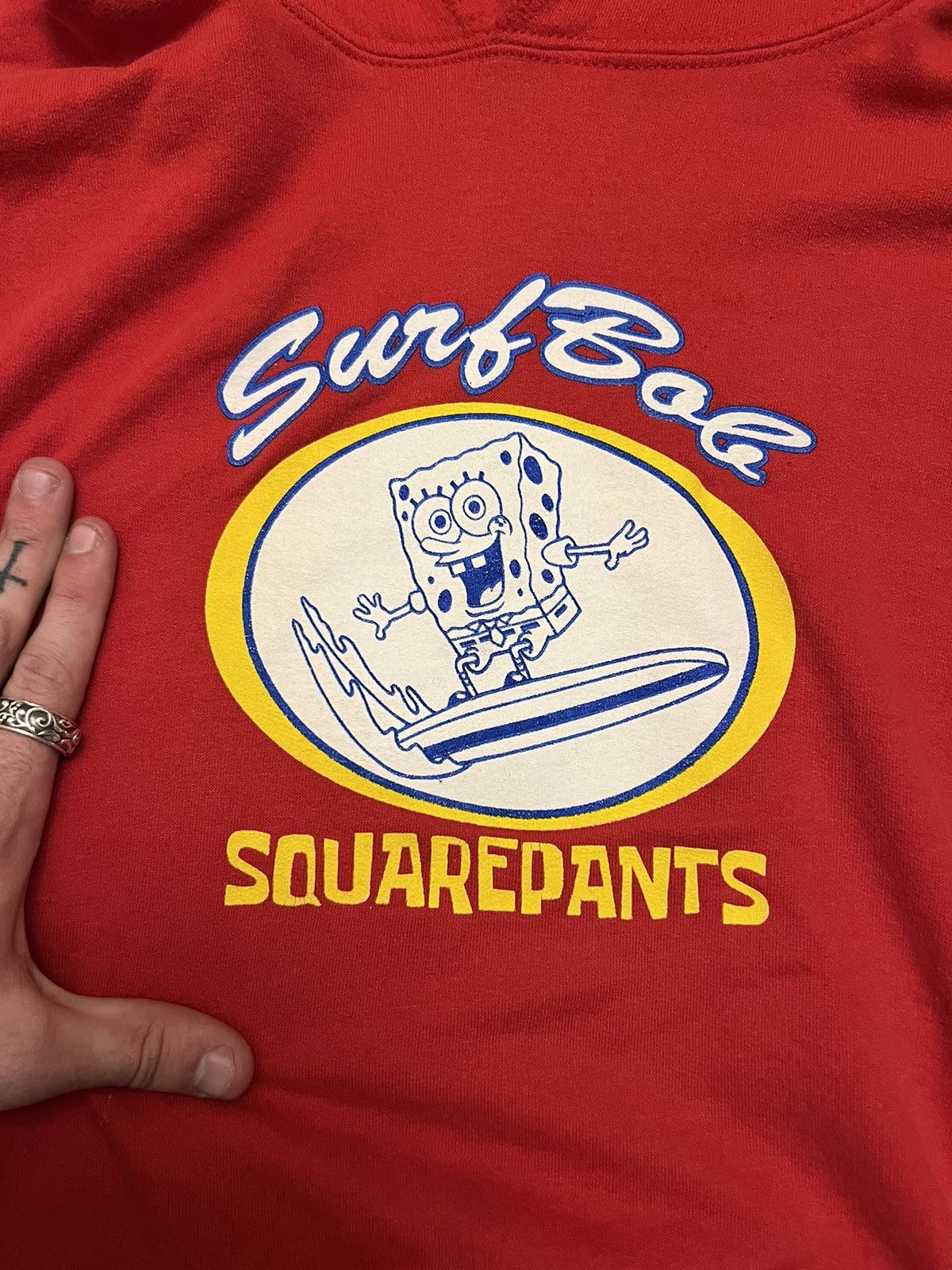 Nickelodeon × Vintage SpongeBob Surfbob SquarePants Vintage Hoodie Size US XL / EU 56 / 4 - 2 Thumbnail