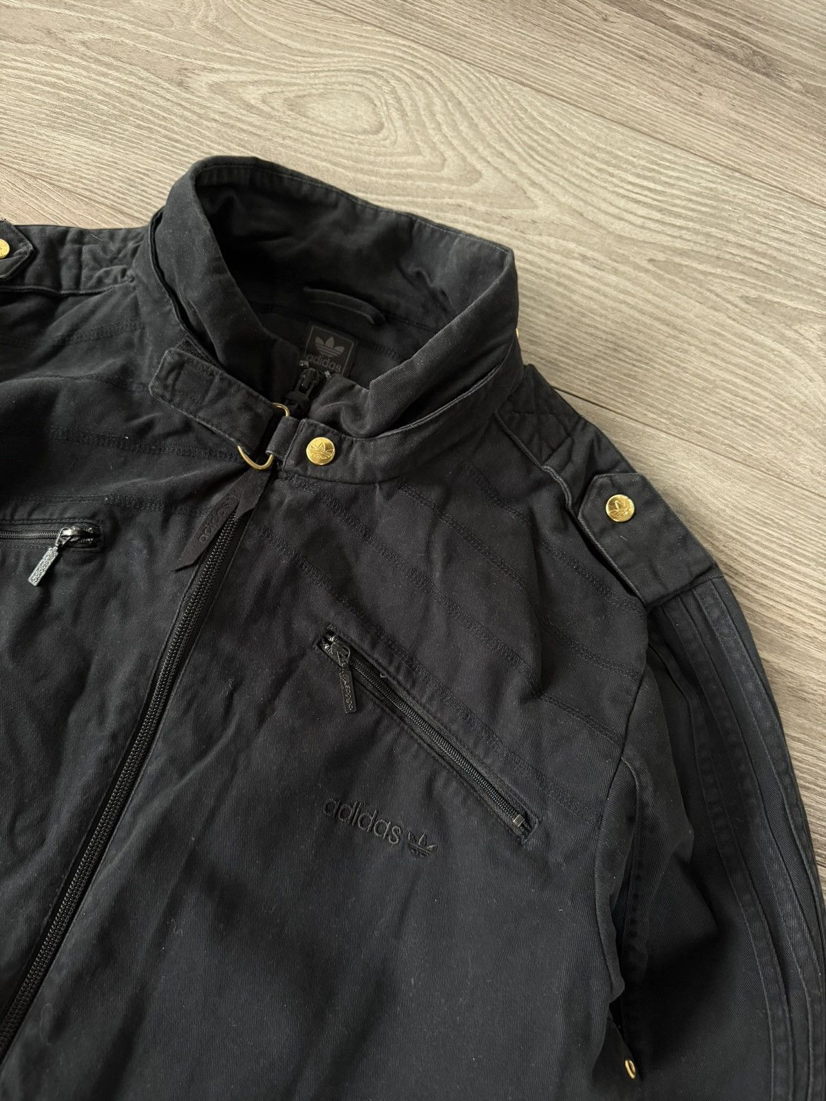 Adidas Rare Swag Avant Garde Adidas 3 Stripes Drip Cotton Jacket Size US L / EU 52-54 / 3 - 16 Thumbnail