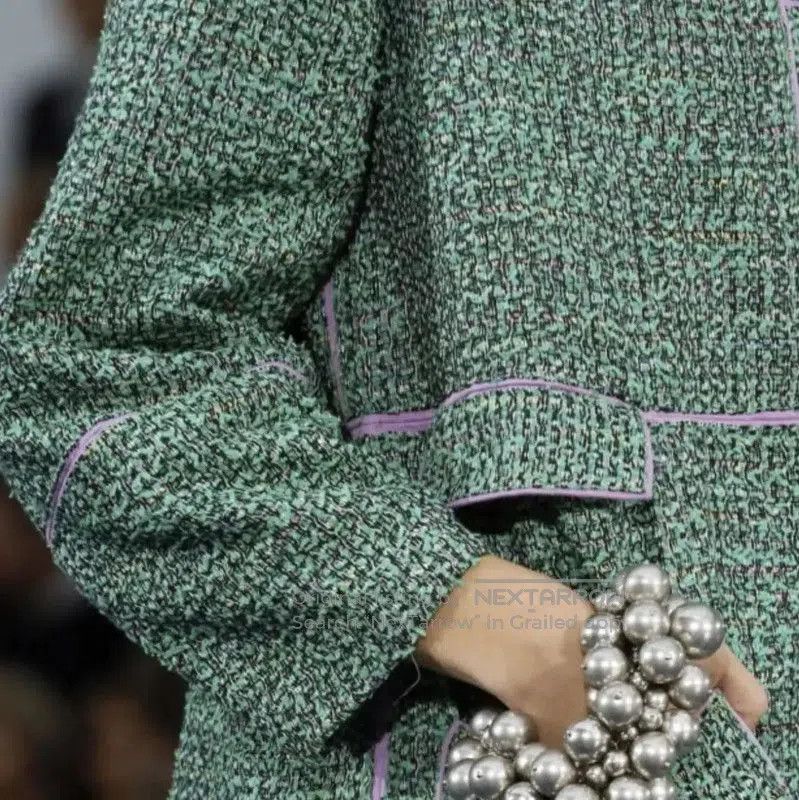 Chanel Chanel Green Cotton Coat for Women . Size S / US 4 / IT 40 - 1 Thumbnail