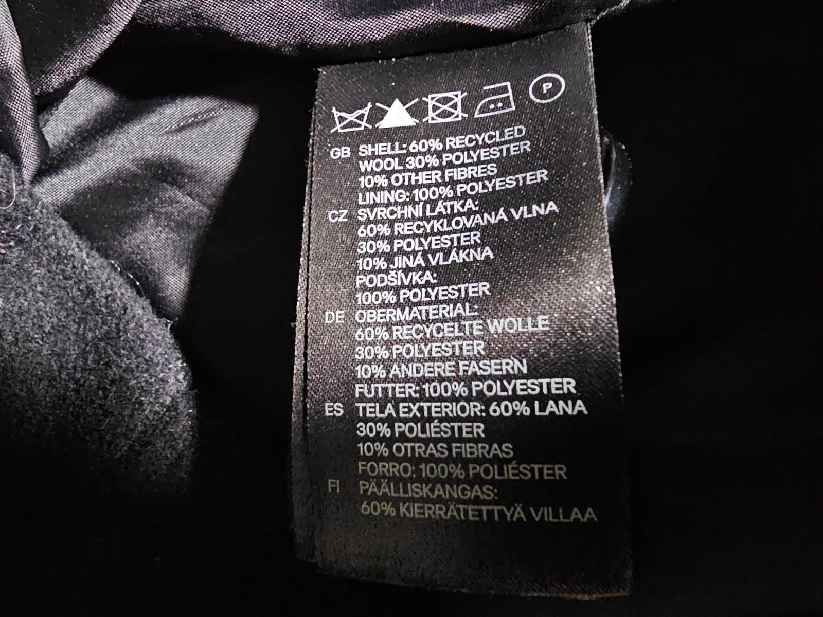H&M H&M Purple Black faux fur trim wool coat US 8 Size M / US 6-8 / IT 42-44 - 5 Thumbnail