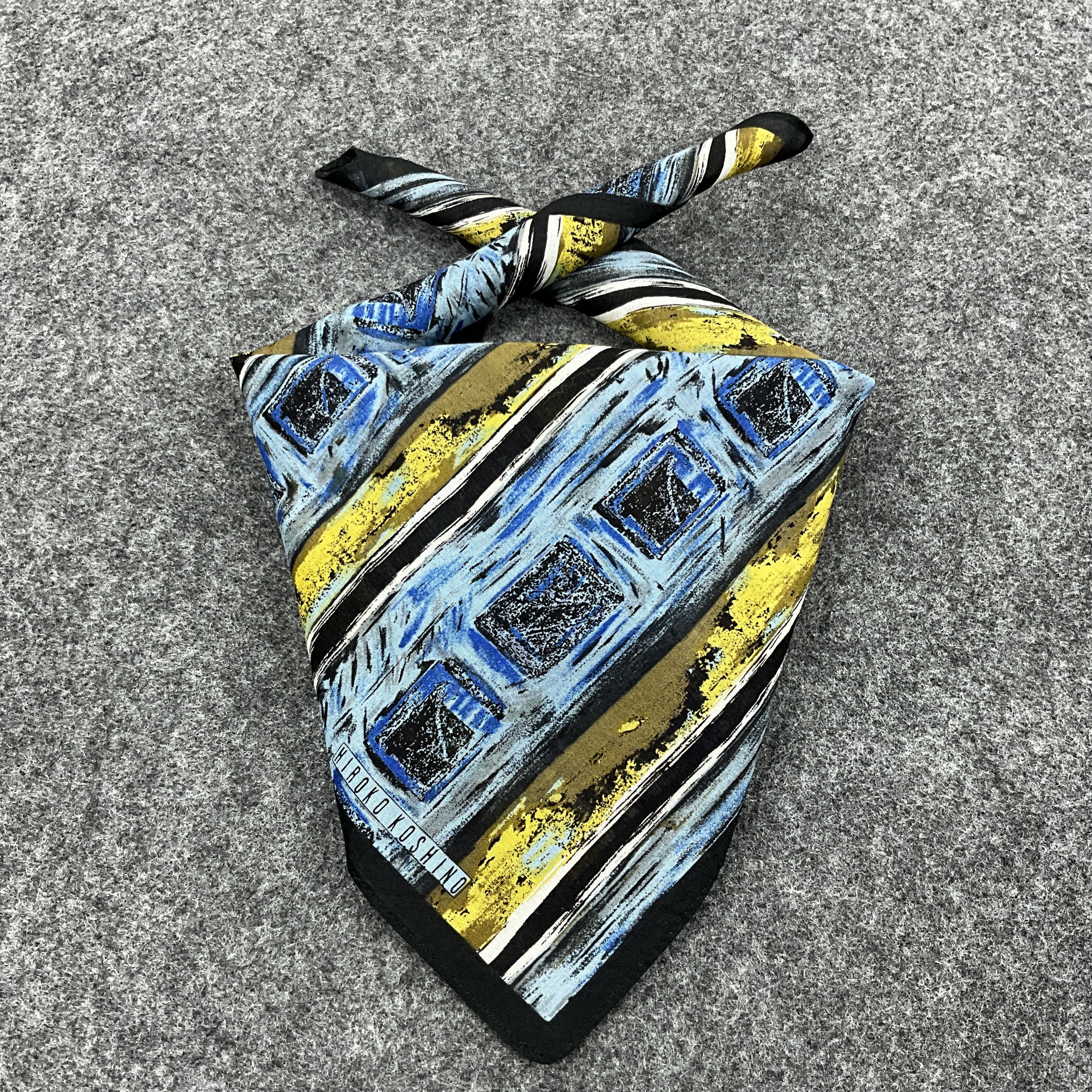 Hiroko Koshino Homme × Vintage Hiroko Koshino Handkerchief / Bandana / Neckerchief B069 Size ONE SIZE - 1 Thumbnail