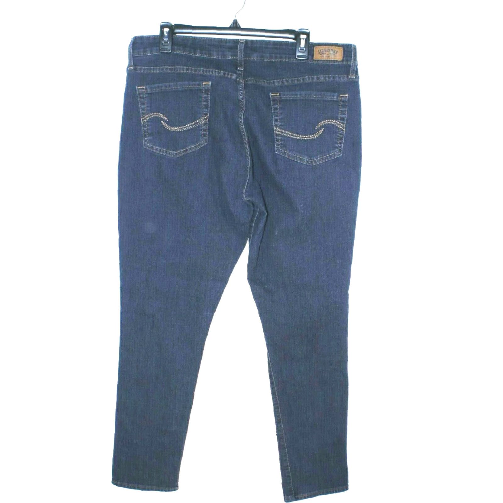 Levi's Levi's Signature Jeans Skinny Denim Blue 18M Adult Women 36X29 Jeans 5-Pocket Stretch Wool? Size 40" / US 18 - 4 Thumbnail