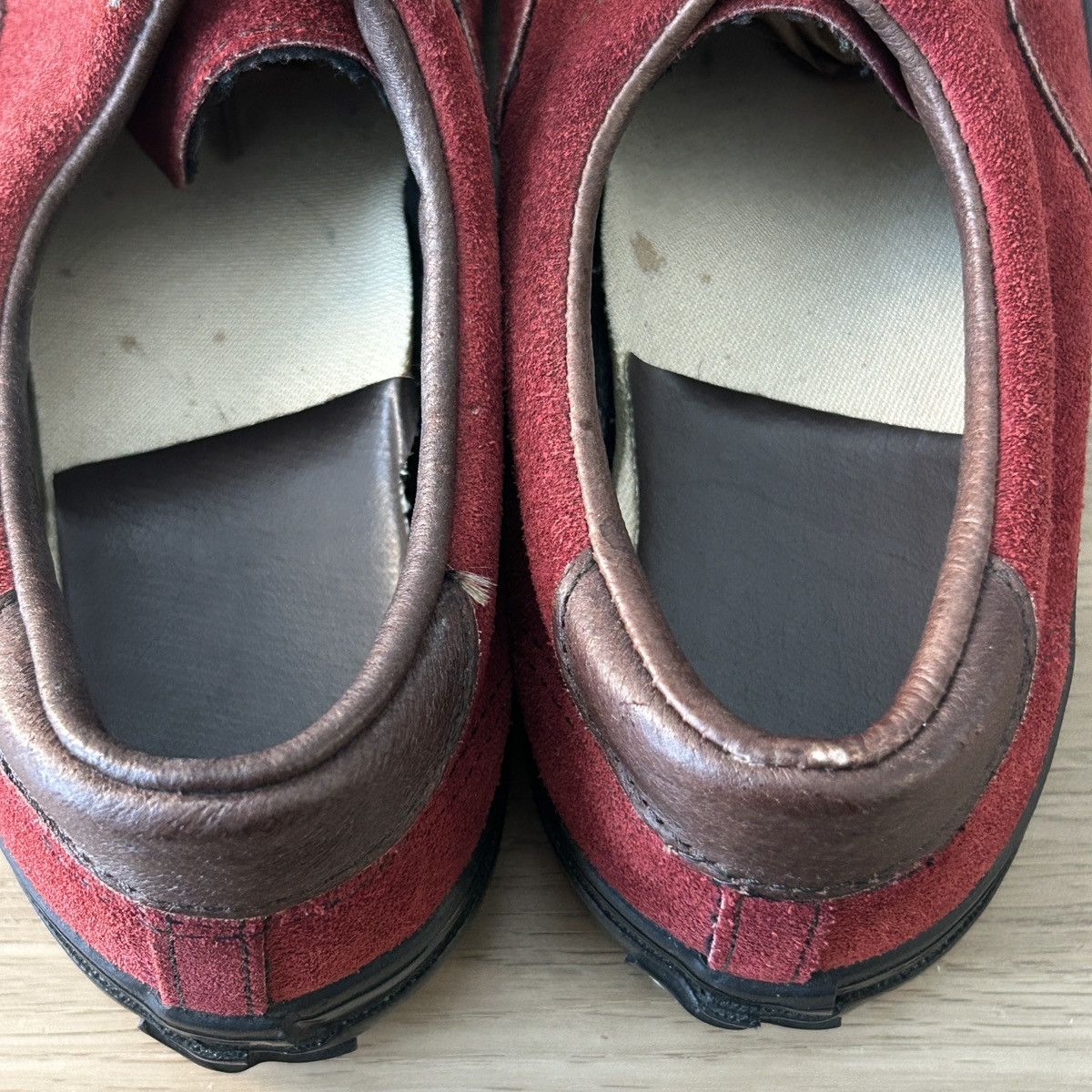 Vans Vintage Vans Burgundy Suede Era Sneaker Made In USA 80s NOS Size US 9 / EU 42 - 6 Thumbnail