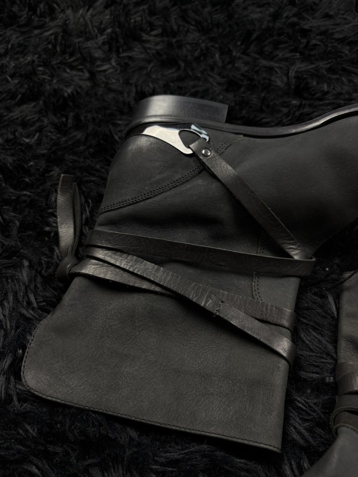 Hedi Slimane Hedi Slimane Style Avant Garde Archive Ankle Leather Boots Size US 7 / EU 40 - 4 Thumbnail