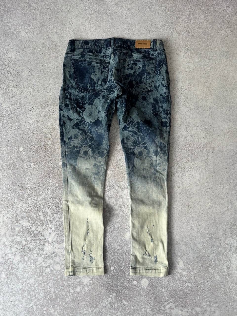 Diesel × Diesel Black Gold Vintage Diesel Denim Pants Flower Graphic Logo Y2K Rare Item Size US 28 / EU 44 - 1 Thumbnail
