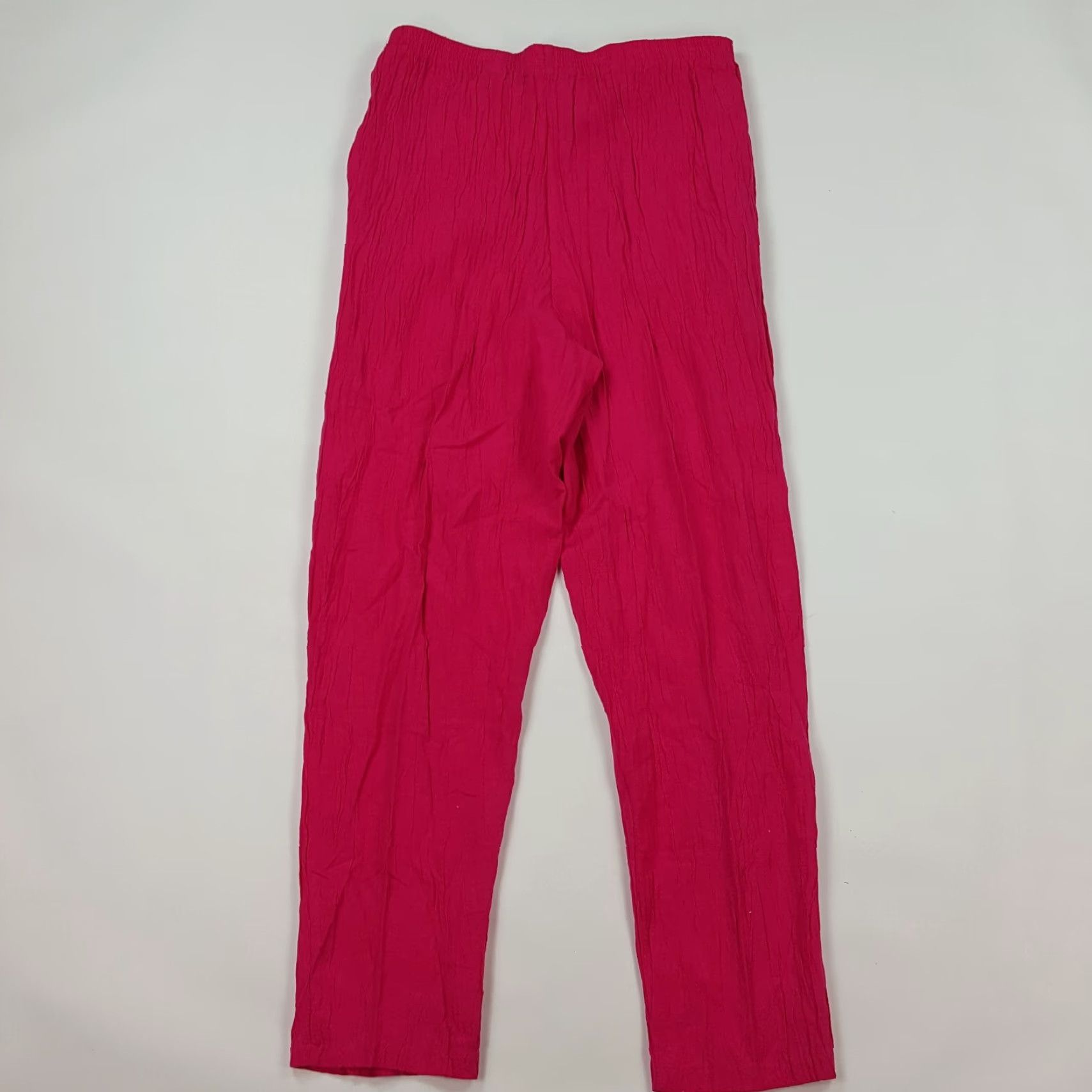Vintage VINTAGE Pink Track Suit Shirt Pants Women 1X 2 Piece Golf Button Up Collared Linen 100% Cotton Retro 80s Jeans? Size XL / US 12-14 / IT 48-50 - 7 Thumbnail