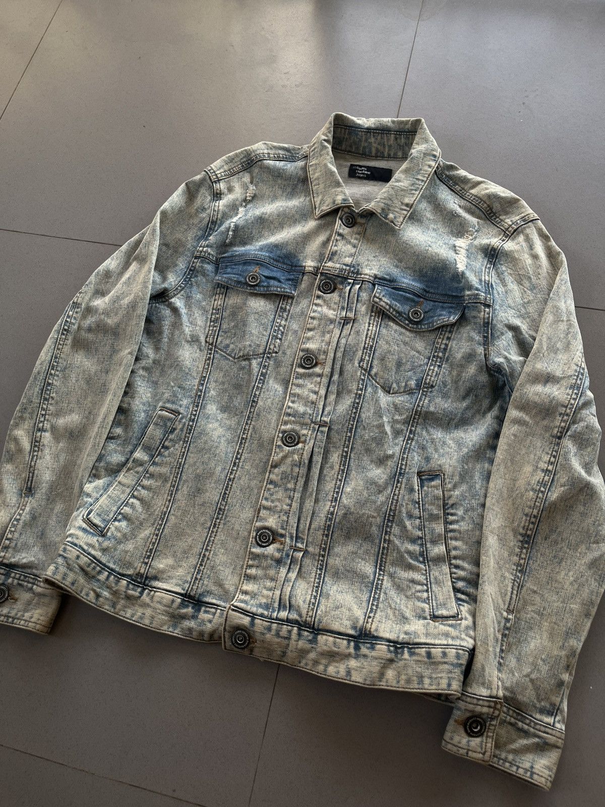 Isamu Katayama Backlash 2000’s CODES COMBINE JAPANESE DISTRESSED JEANS DENIM JACKET Size US L / EU 52-54 / 3 - 5 Thumbnail