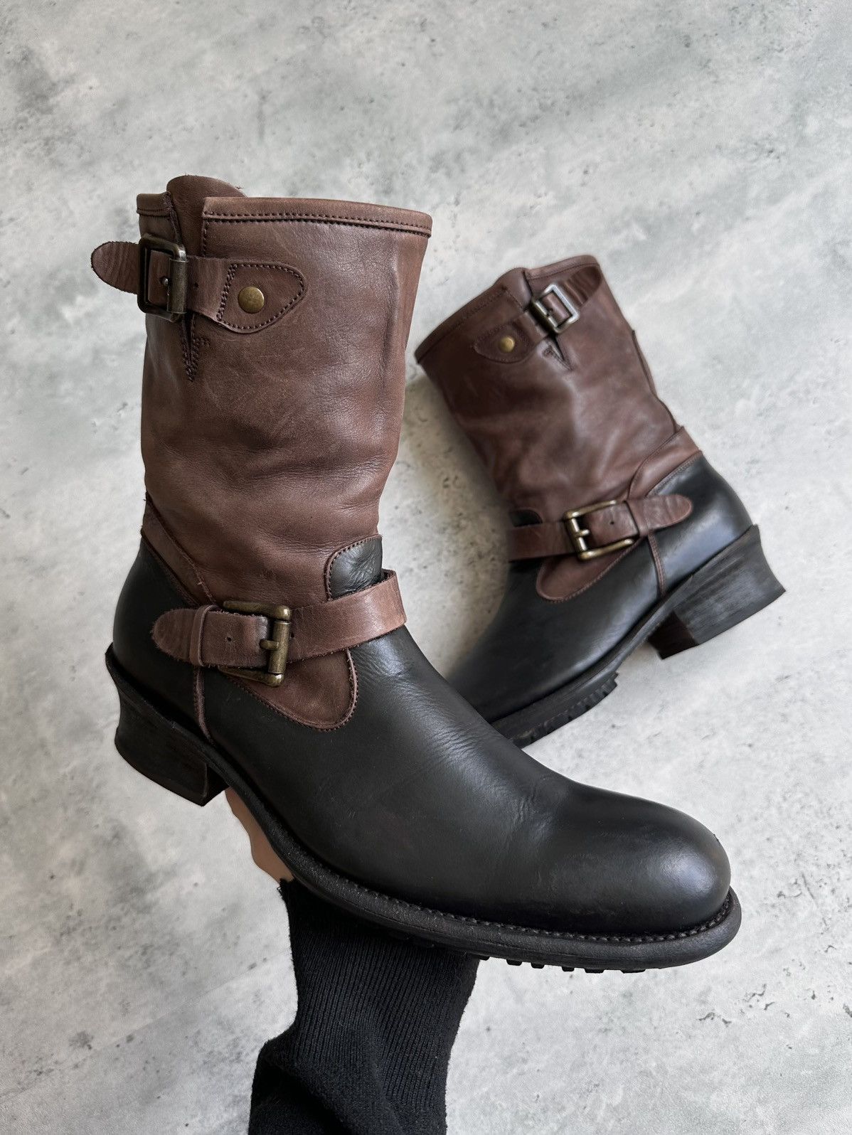 Alfredo Bannister TWO-TONE ENGINEER BOOTS Size US 8 / EU 41 - 4 Thumbnail