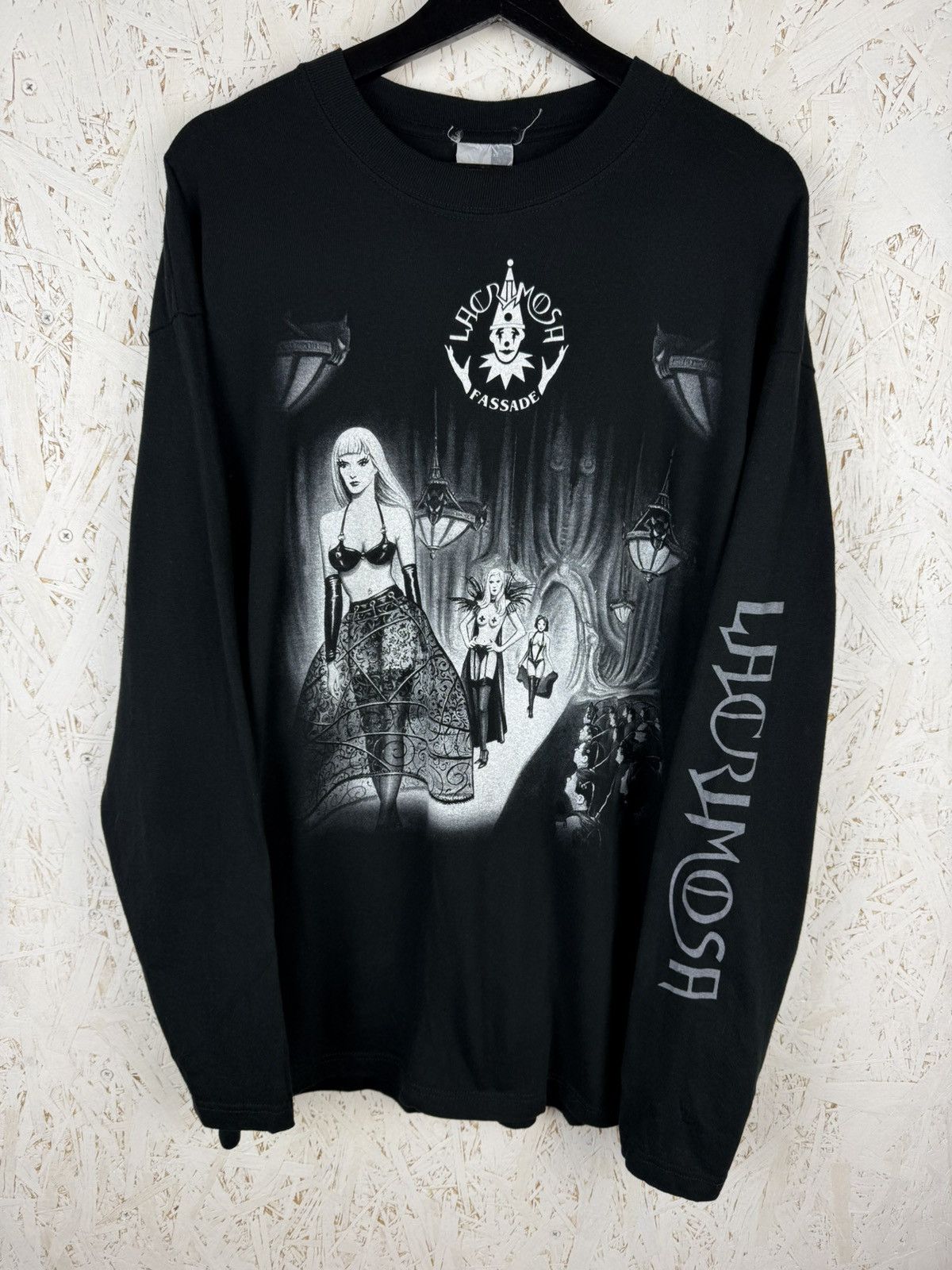 Band Tees Vintage Lacrimosa 2001 Fassade Tour Gothic Metal Long Sleeve Size US XL / EU 56 / 4 - 1 Thumbnail