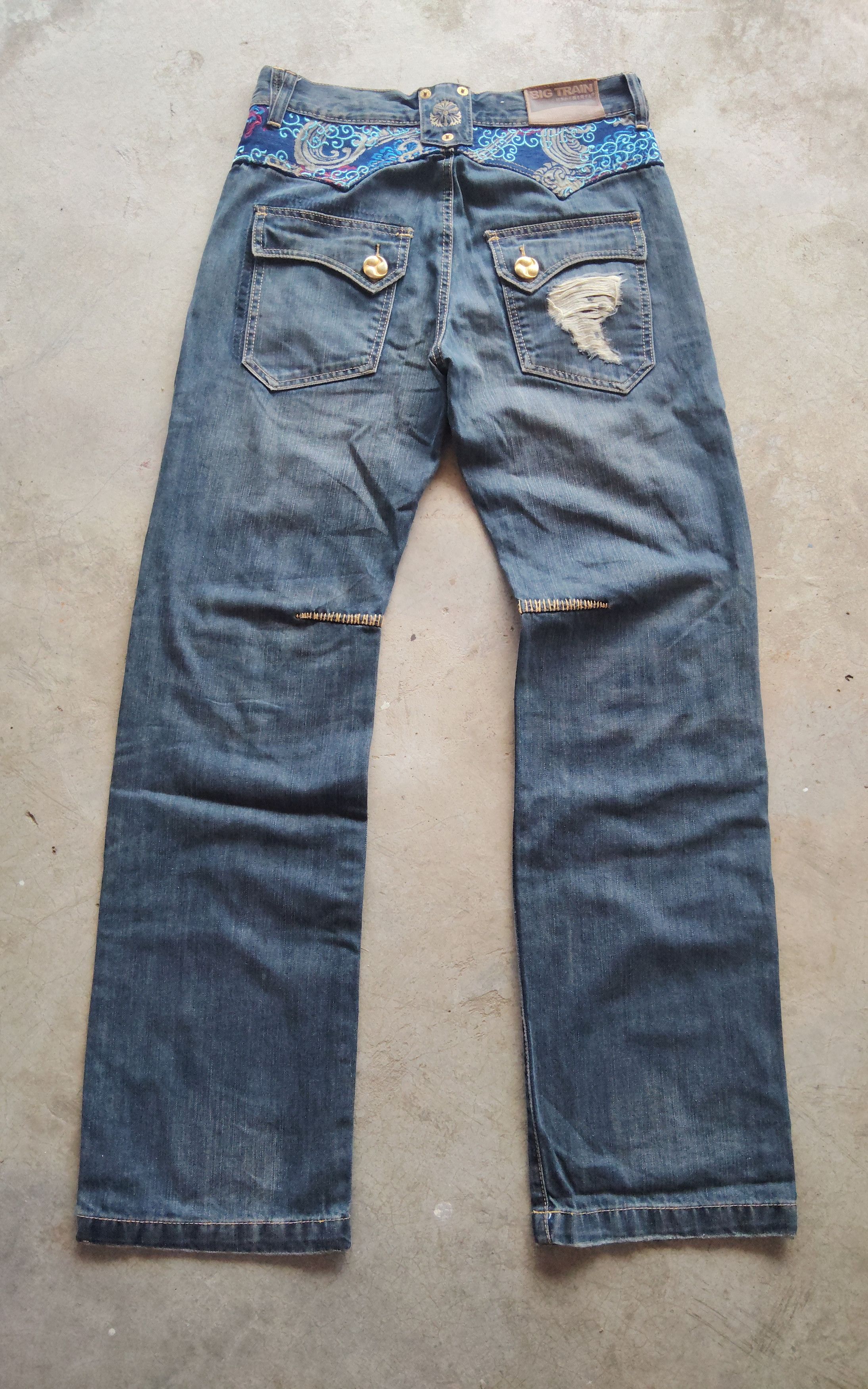 Japanese Brand Osaka Big Train Nice Design Jeans Size US 31 - 1 Thumbnail