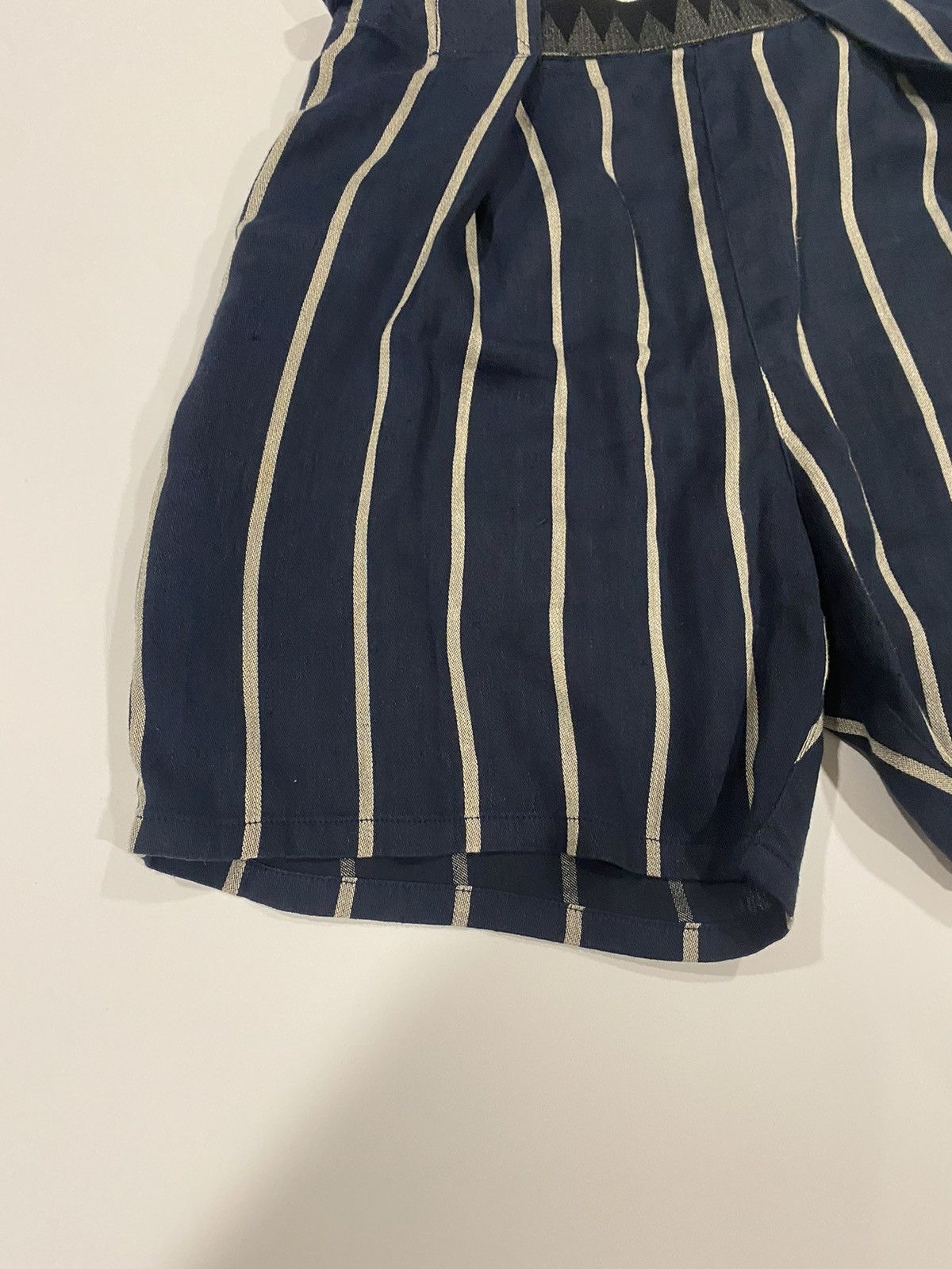Kapital Kapital Striped Velcro Patch Shorts Size US 32 / EU 48 - 3 Thumbnail