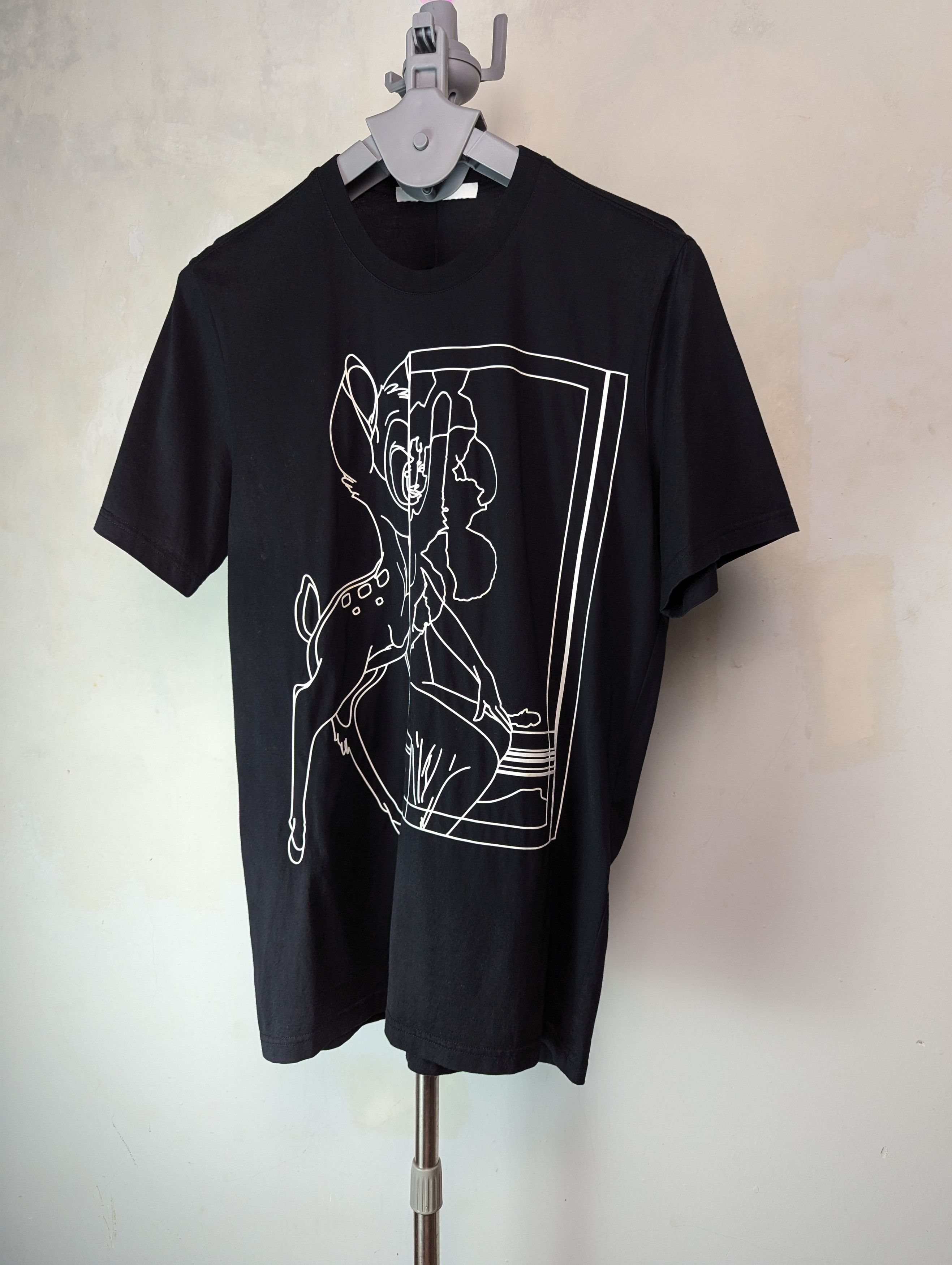 Givenchy GIvenchy white outline bambi cotton t shirt S oversized Size US S / EU 44-46 / 1 - 6 Thumbnail