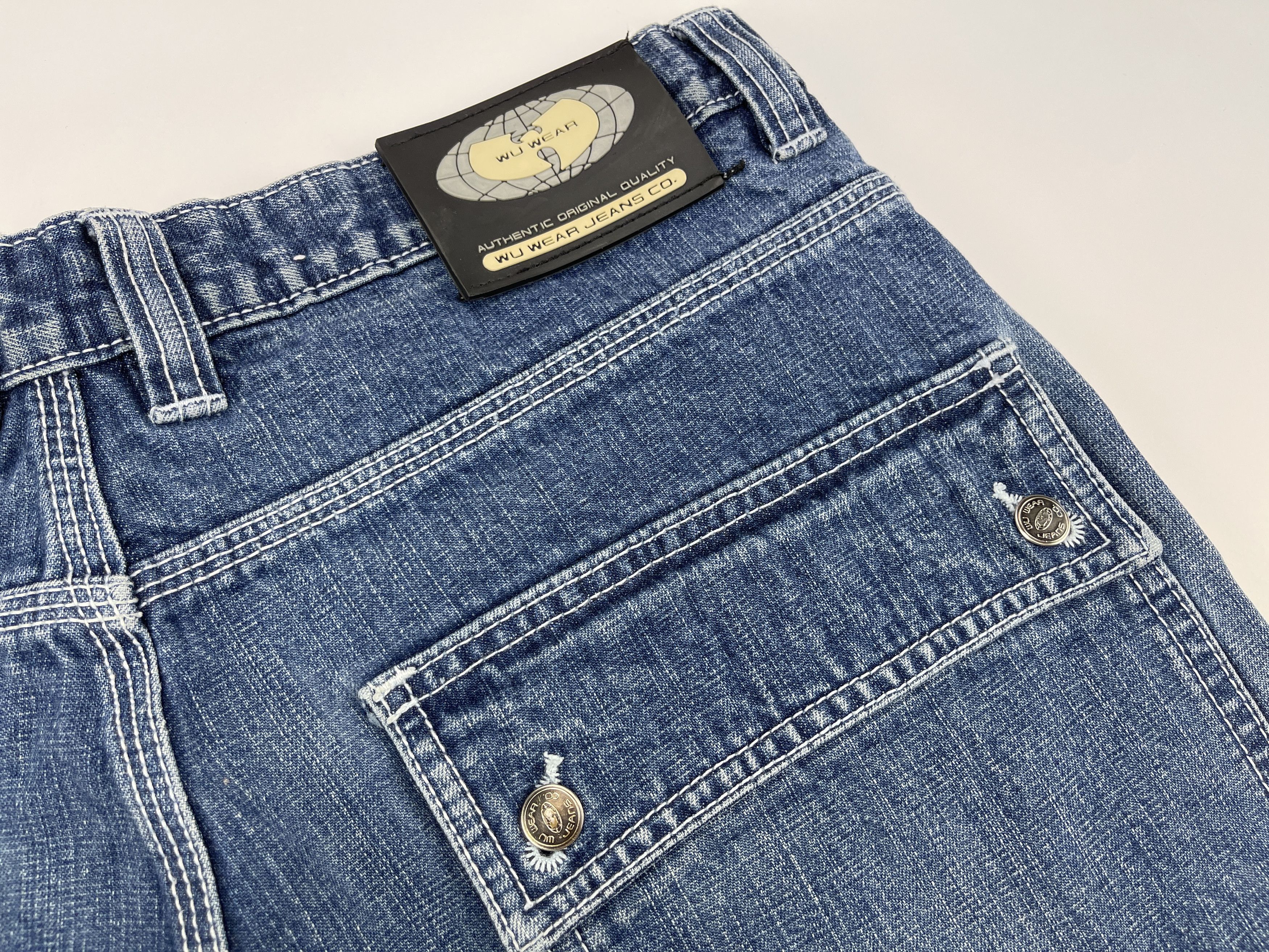 Wu-Tang Clan WU WEAR jeans, vintage hip hop baggy, 90s Wu-Tang Clan W 32 Size US 32 / EU 48 - 7 Thumbnail
