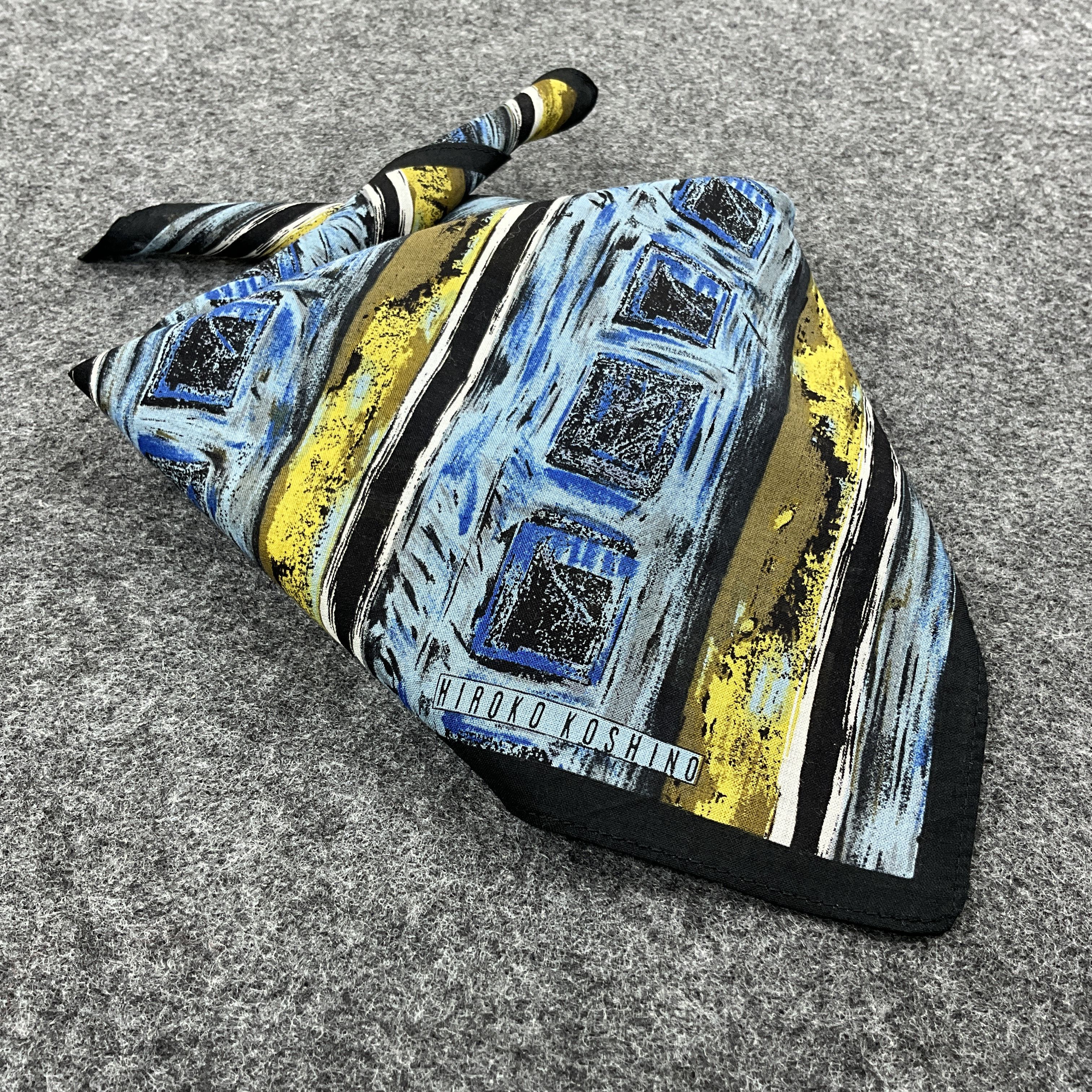 Hiroko Koshino Homme × Vintage Hiroko Koshino Handkerchief / Bandana / Neckerchief B069 Size ONE SIZE - 10 Thumbnail