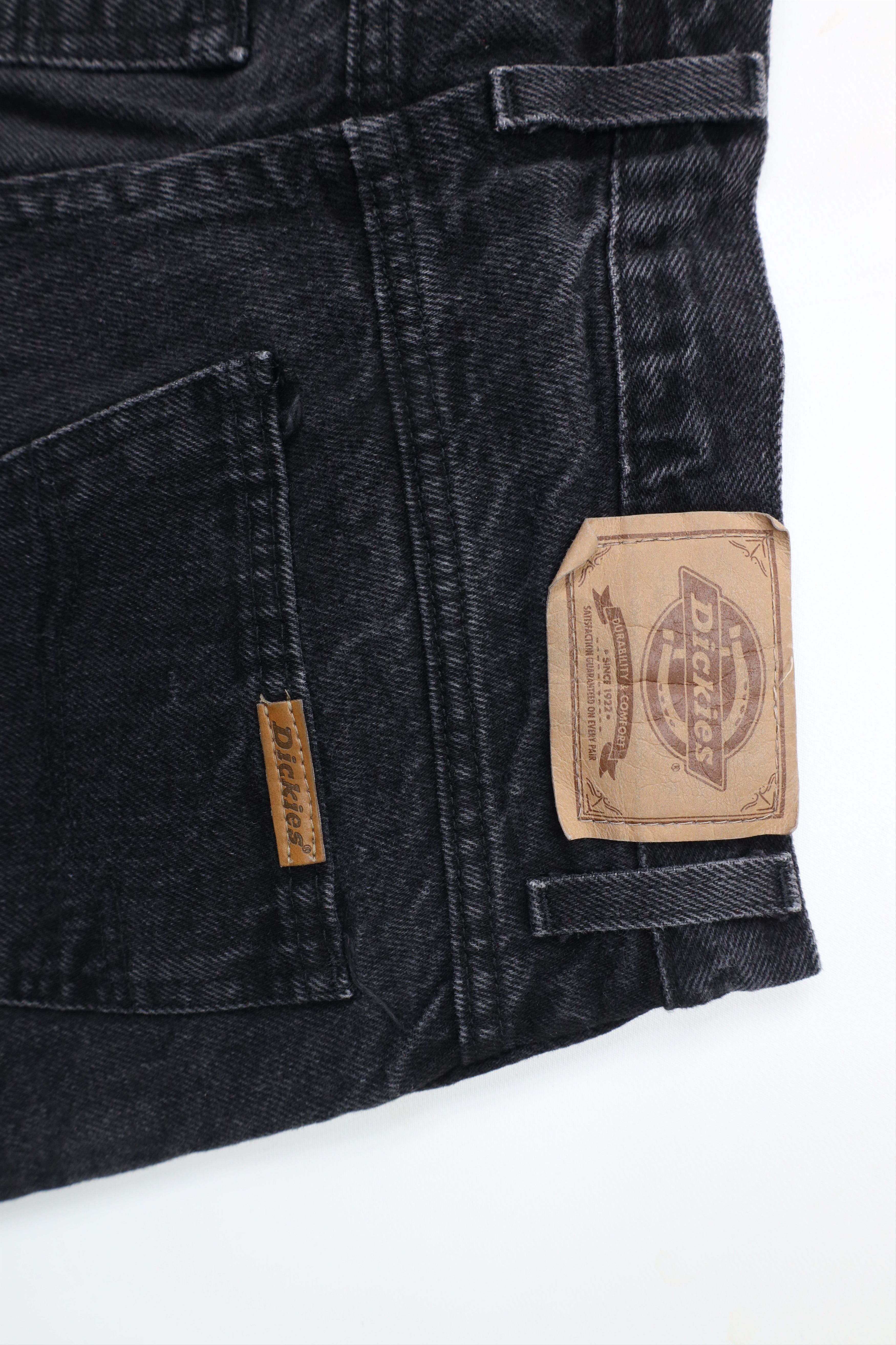 Dickies × Vintage Vintage 90s Dickies Spell Out Straight Leg Denim Jeans Black Size US 30 / EU 46 - 11 Thumbnail
