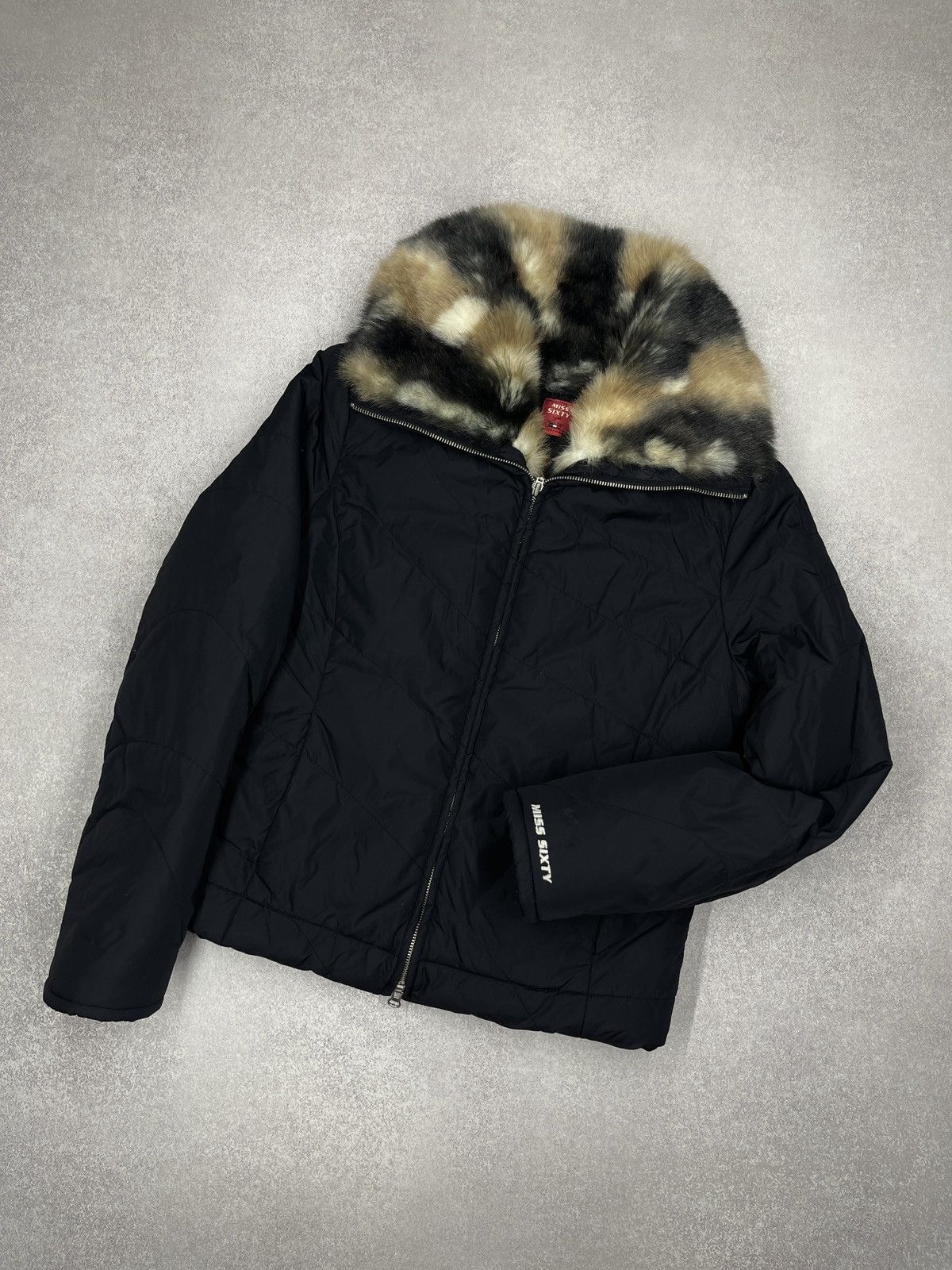 Miss Sixty Miss Sixty Faux Fur and Leather Afghan Coat. | Grailed