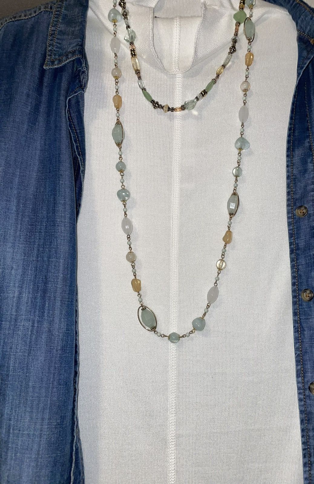 Free People Free People “Beach Glass” Vintage Necklace Set! Size ONE SIZE - 7 Thumbnail