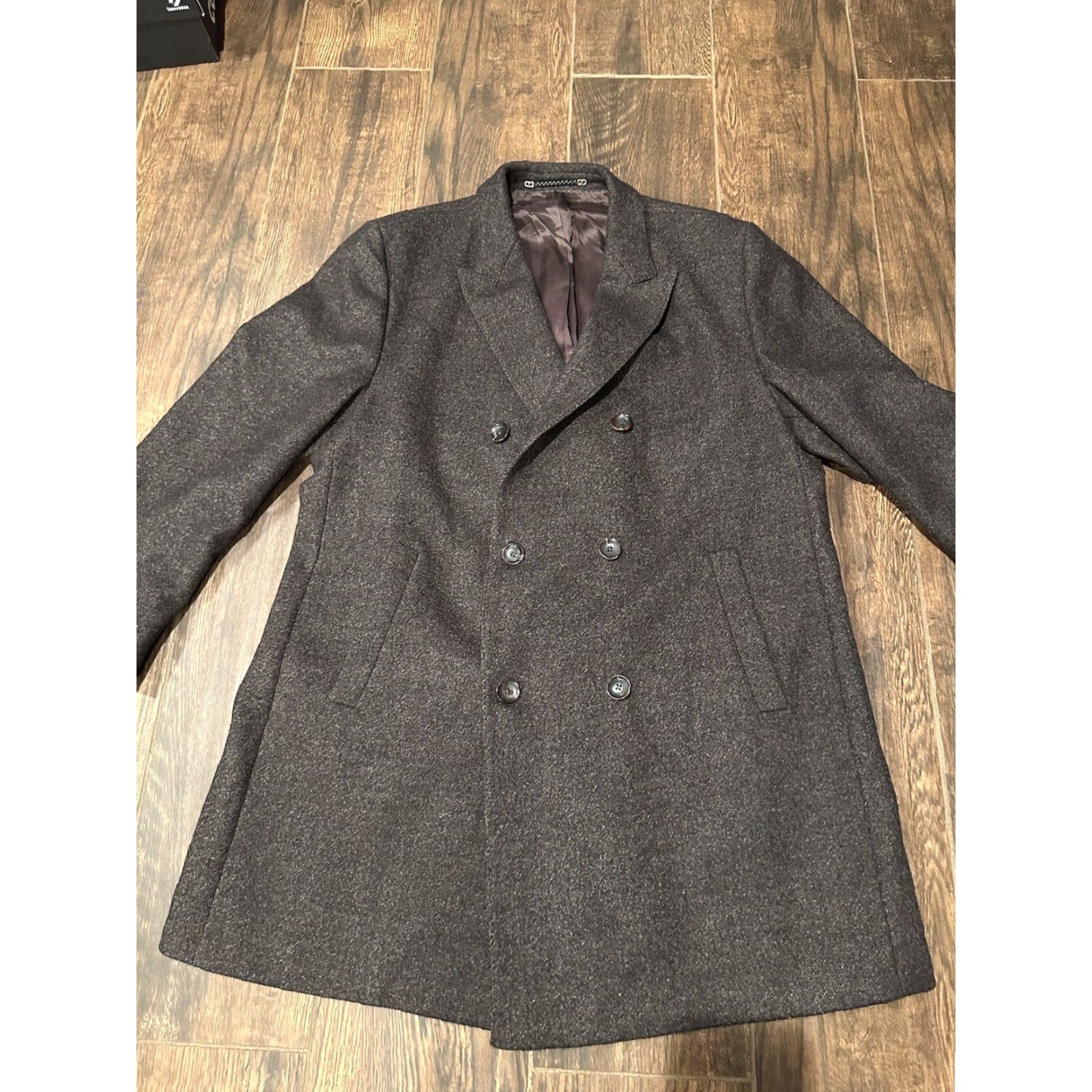 Vintage Carl Gross Black Line x Loro Piana 48R Sport Coat Mens Wool Gray Double-Breasted Notch Lapel 4-Button Regular Vintage No Size 48R - 4 Thumbnail