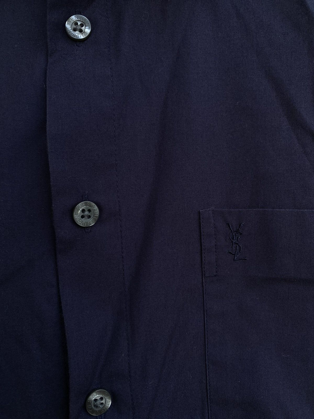 Vintage Summer YSL Shirt in Navy Size US M / EU 48-50 / 2 - 11 Thumbnail