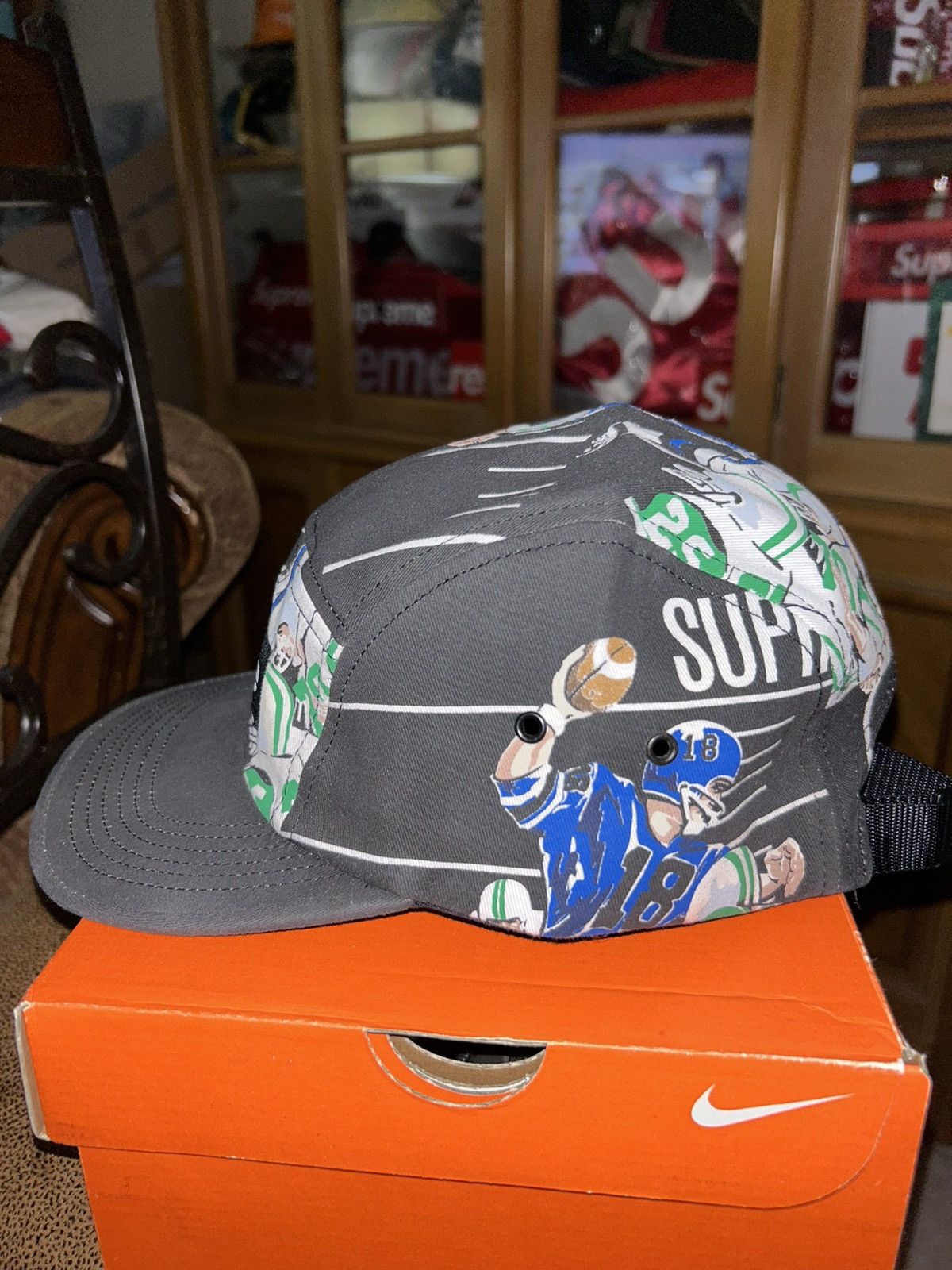 Supreme Supreme Football 5 Panel Camp Cap FW13 NEW Size ONE SIZE - 4 Thumbnail