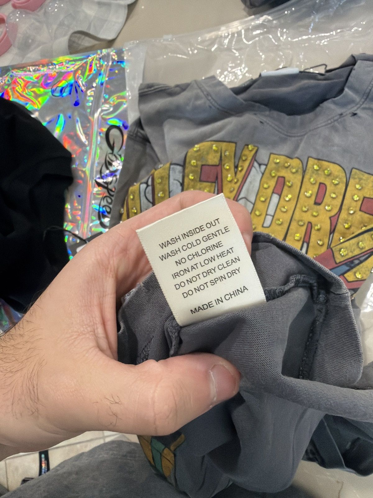 Vale Vale Forever Faded Chaos Bling Tee – Gray – Authentic XL Size US XL / EU 56 / 4 - 7 Thumbnail