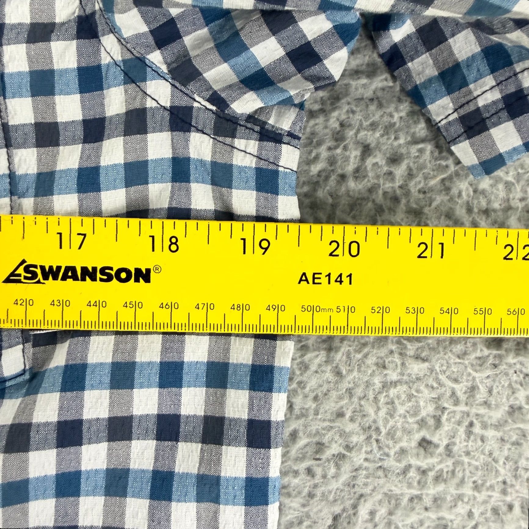 Outdoor Research Outdoor Research Wanderer Shirt Button-Up Mens Medium Blue Check Print Casual Size US M / EU 48-50 / 2 - 5 Thumbnail