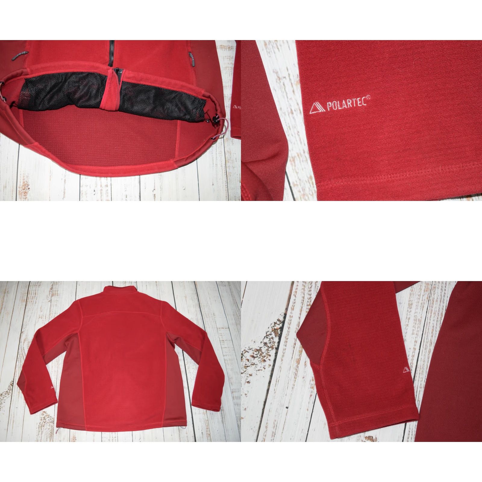 Vintage L.L.Bean Jacket MENS XLT Red FLEECE WAFFLE FULL ZIP POCKETED POLARTEC TECHNICAL ALPINE Size US XL / EU 56 / 4 - 8 Thumbnail