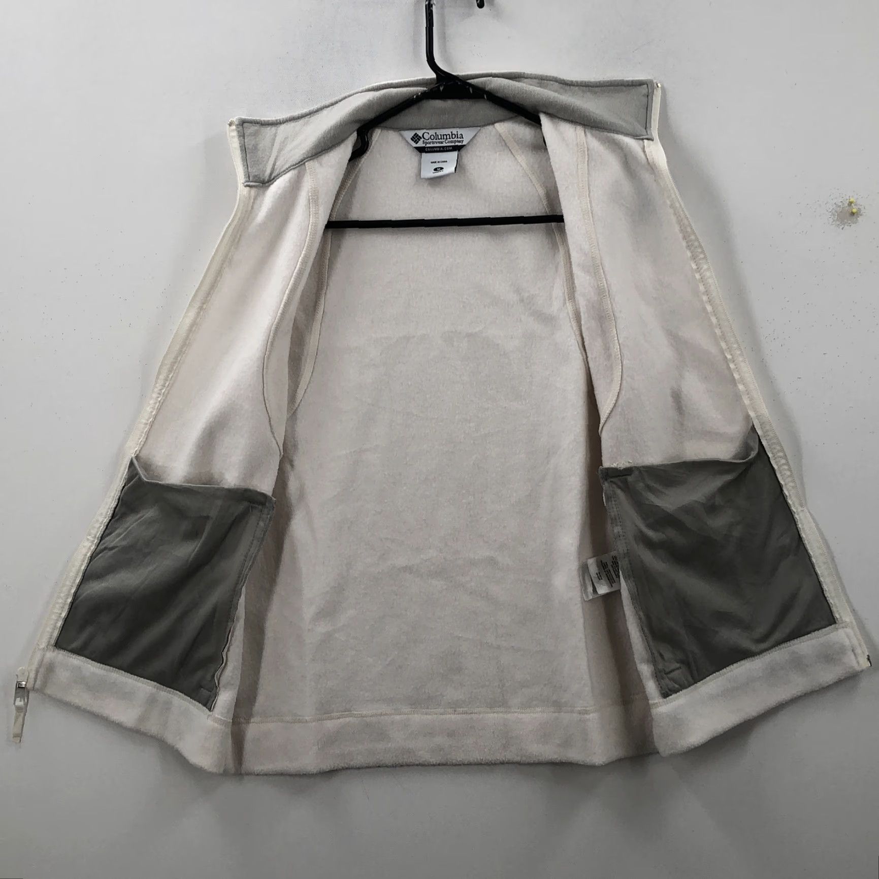 Vintage Columbia Vest Beige Sleeveless Mock Neck Full Zip Pockets Size M Womens Sleeveless Vest Zip Pockets Casual Classic Jacket Mid-Length Summer Size M / US 6-8 / IT 42-44 - 5 Thumbnail
