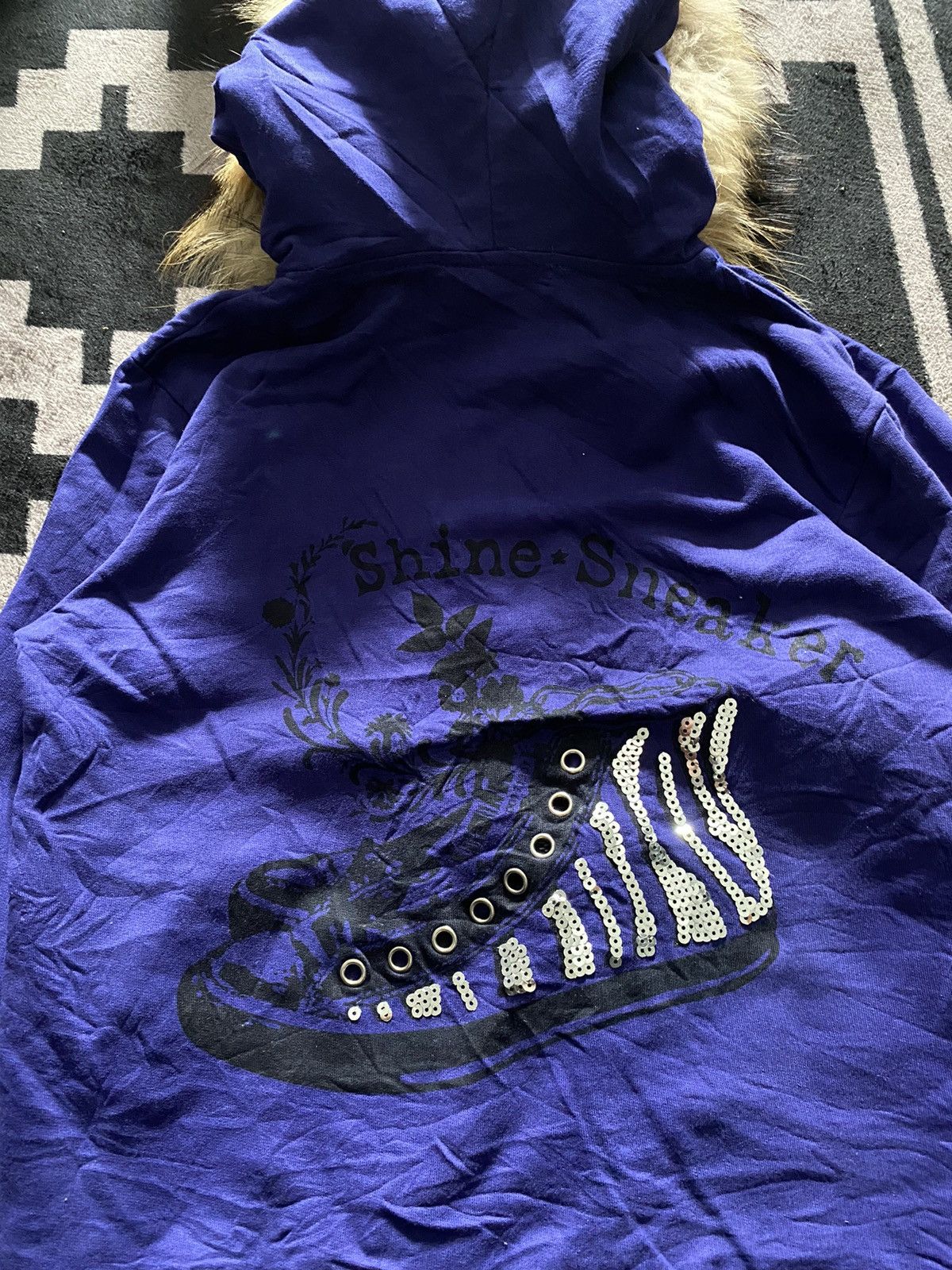 If Six Was Nine × Japanese Brand × Le Grande Bleu (L.G.B.) Vero moda ifsixwasnine style faux fur hoodie Size US M / EU 48-50 / 2 - 6 Thumbnail
