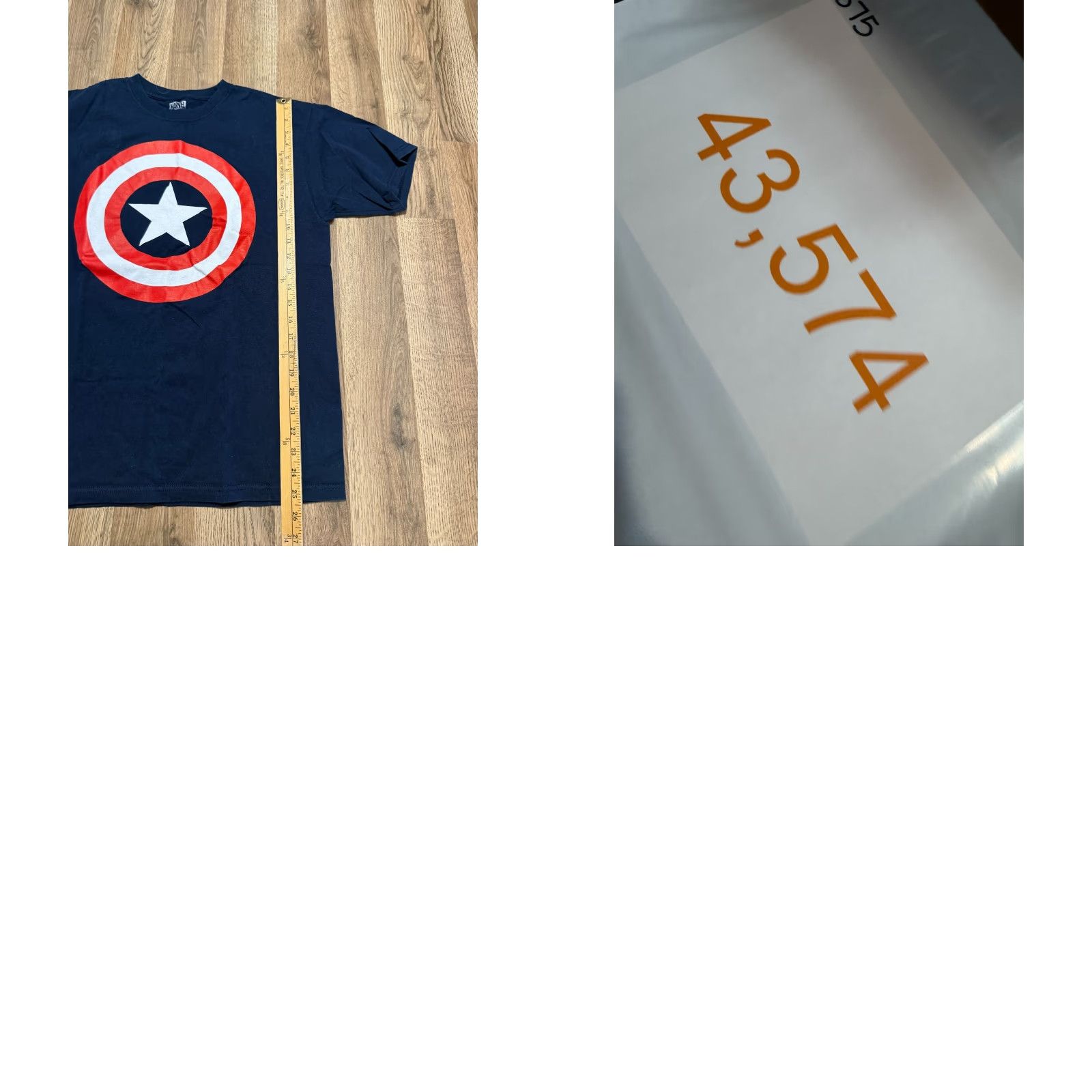 Vintage VINTAGE Marvel Shirt Mens XL Blue Red White Captain America Graphic Print Size US XL / EU 56 / 4 - 8 Thumbnail