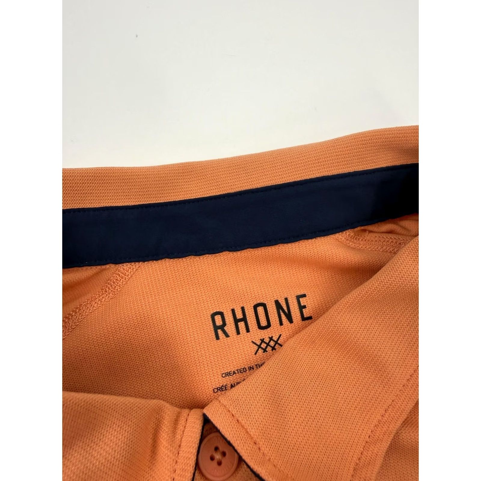 Rhone Rhone Polo Shirt Mens 2XL Orange Stretch Golf Performance Lightweight Tagless Shirt Size US XXL / EU 58 / 5 - 3 Thumbnail