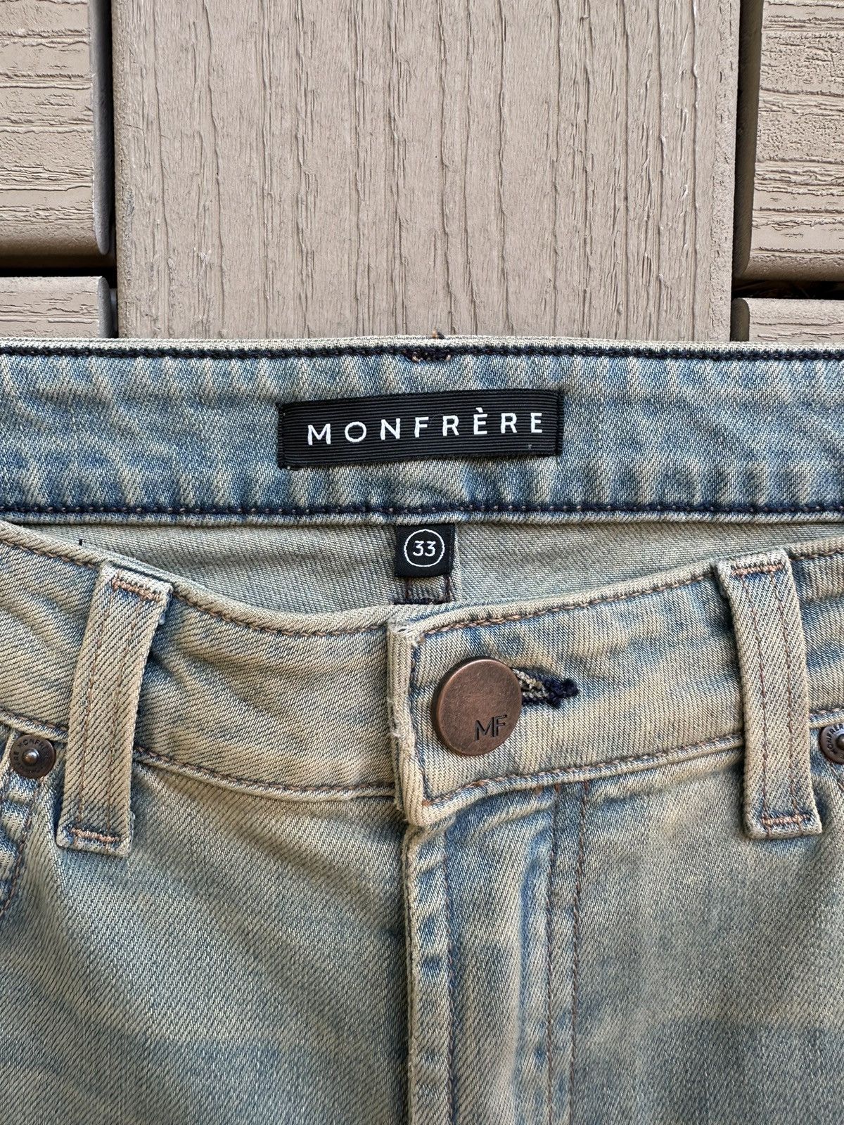 MONFRERE Monfrere Clint Bootleg Denim Size US 33 - 3 Thumbnail