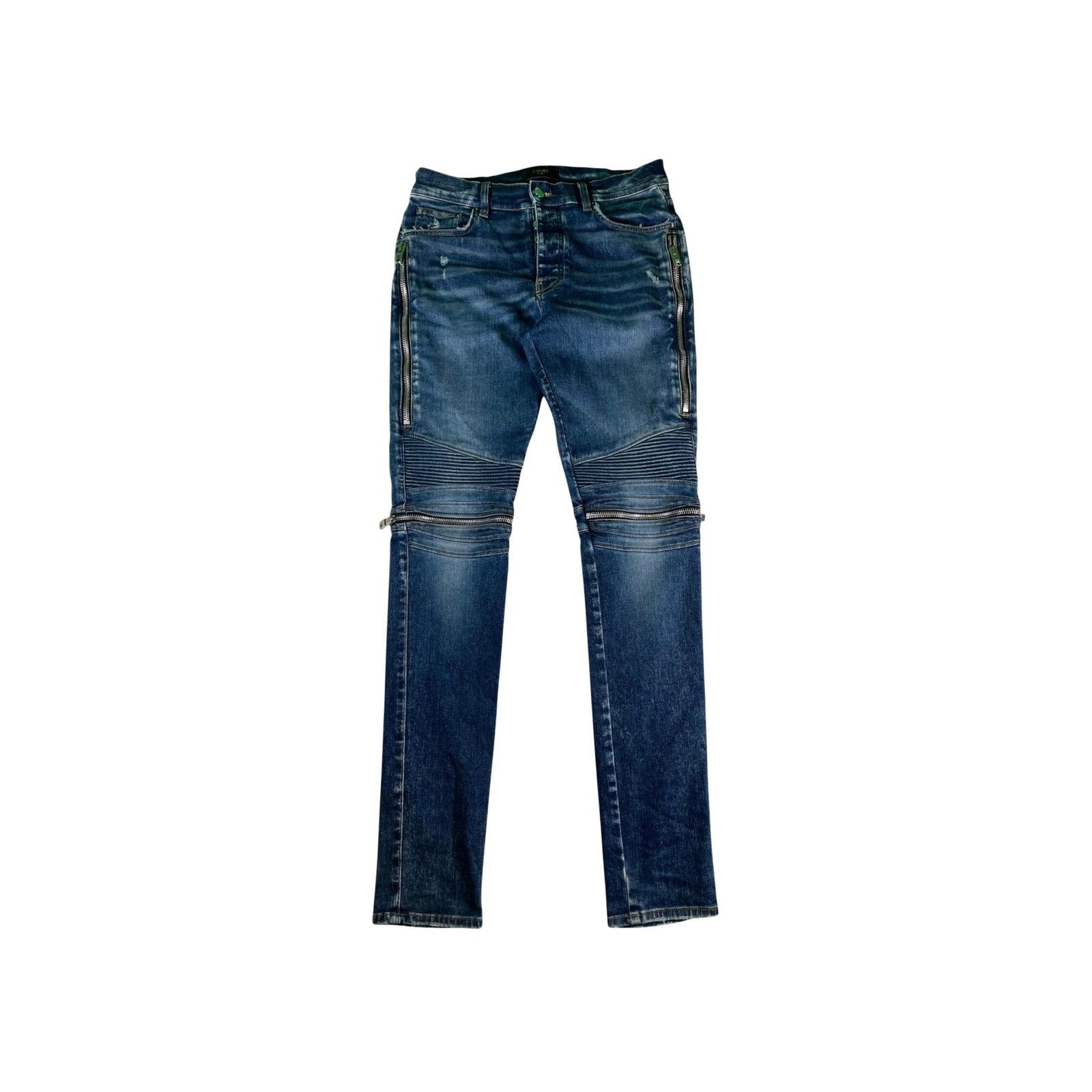 Amiri Amiri "Classic Denim Patch MX2" Deep Jeans Size US 33 - 1 Thumbnail