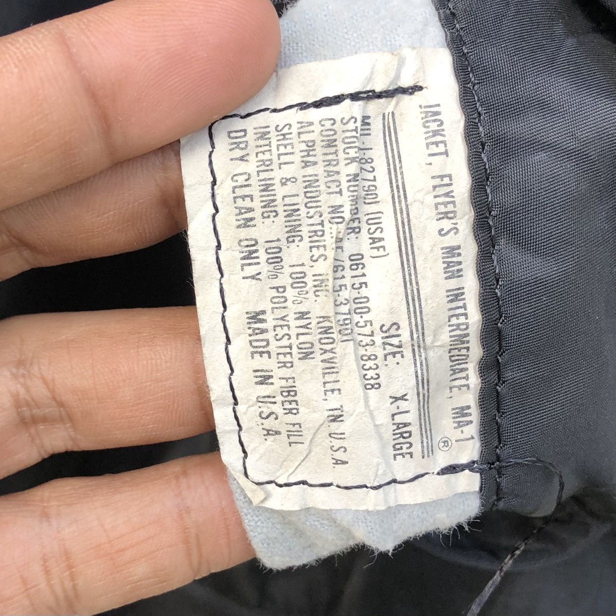 Alpha Industries VTG MA-1 (USAF) Flyer's Intermediate Bomber Jacket USA🇺🇸 Size US XL / EU 56 / 4 - 19 Thumbnail