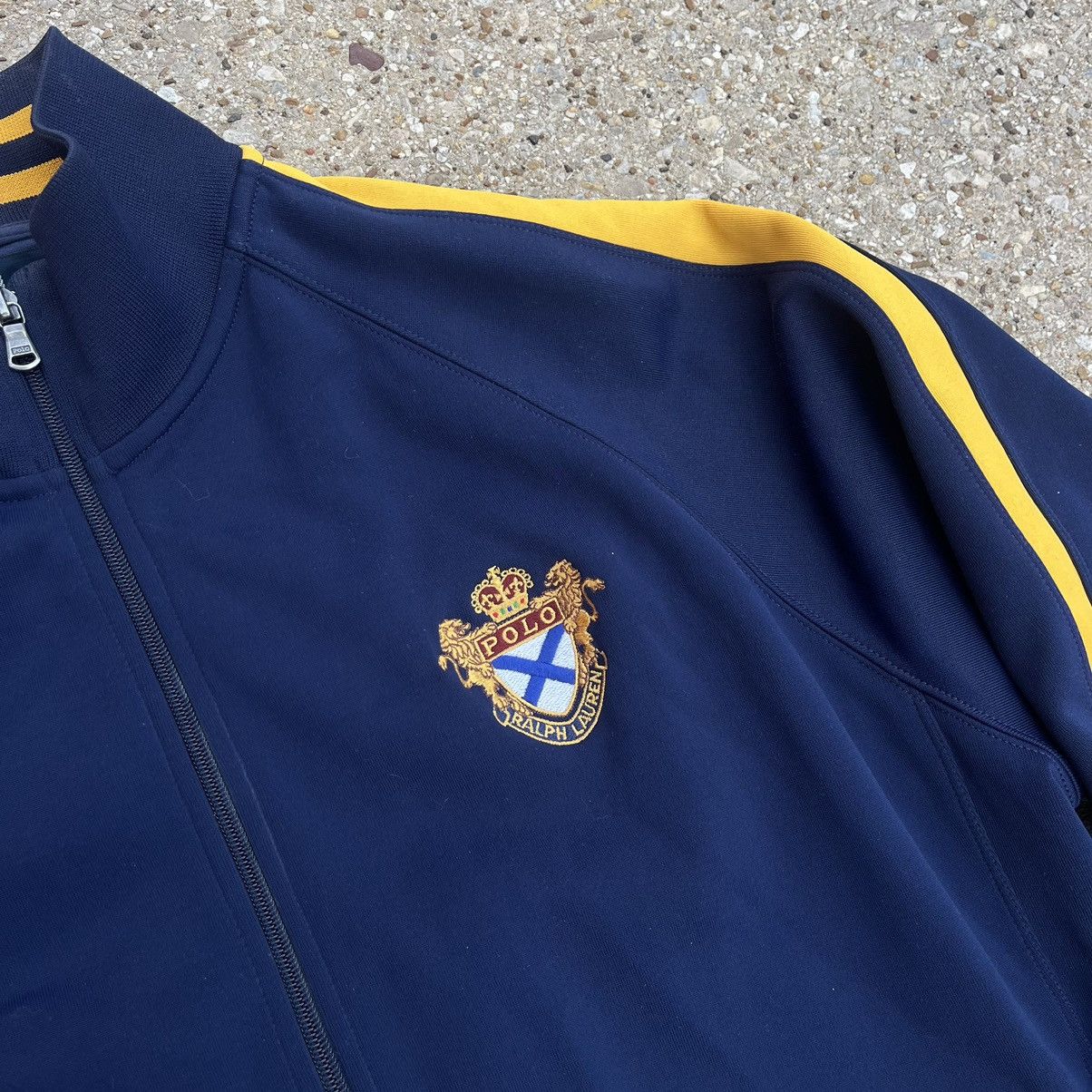 Polo Ralph Lauren × Ralph Lauren 90s Ralph Lauren Crest Polo Track Jacket Size US XL / EU 56 / 4 - 2 Thumbnail